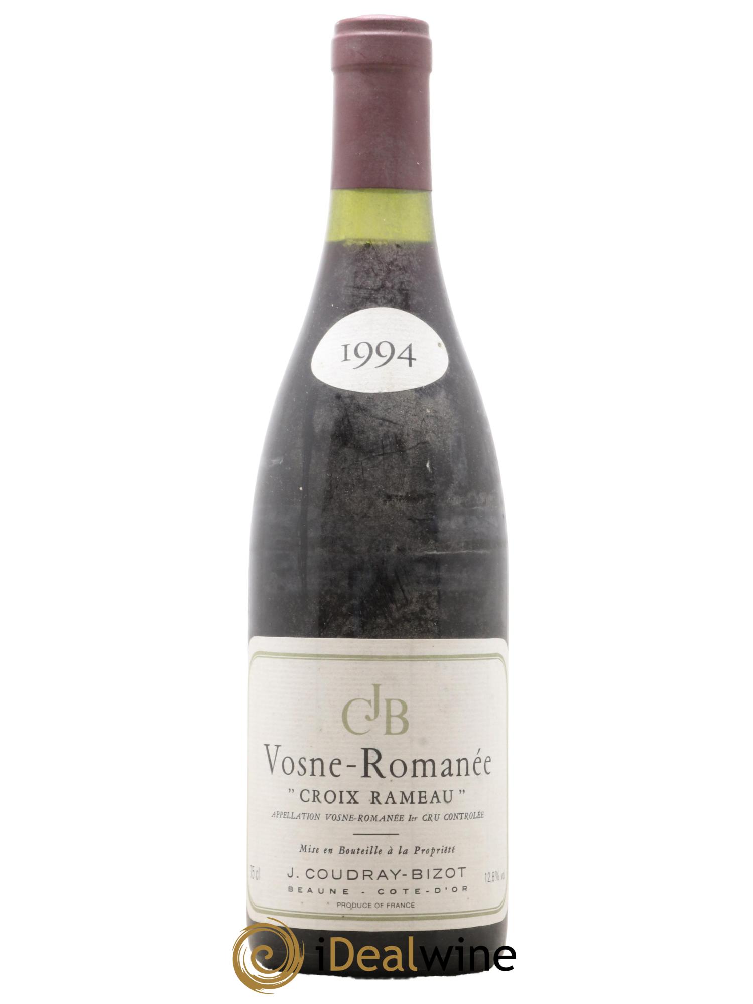 Vosne-Romanée 1er Cru La Croix Rameau J. Coudray-Bizot 1994 - Lot de 1 bouteille - 0