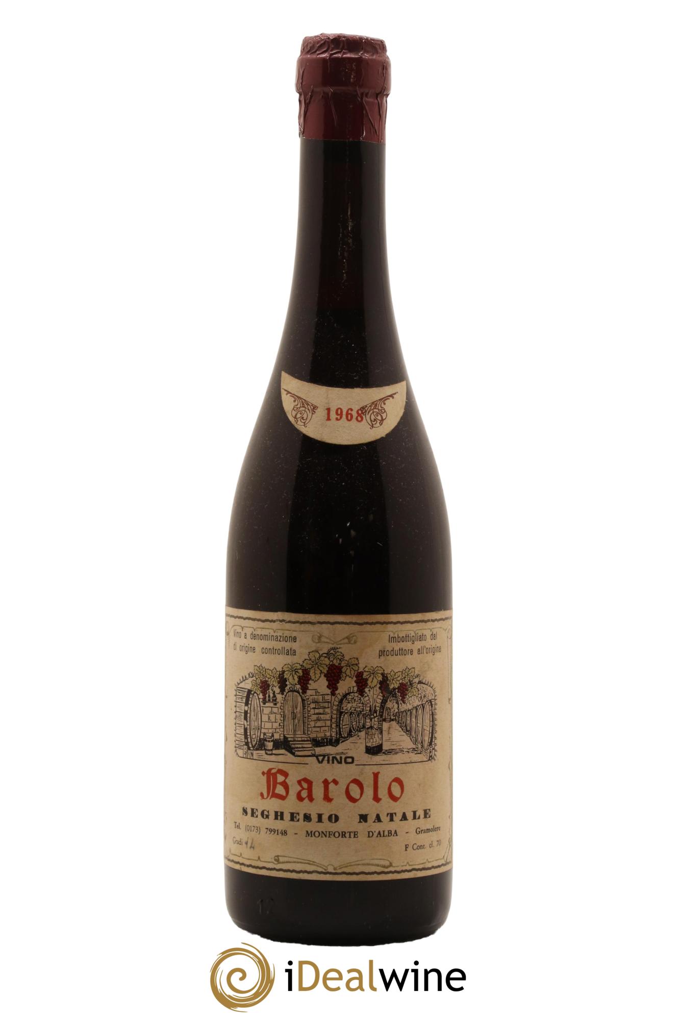 Barolo Seghesio Natale 1968 - Lot de 1 bouteille - 0