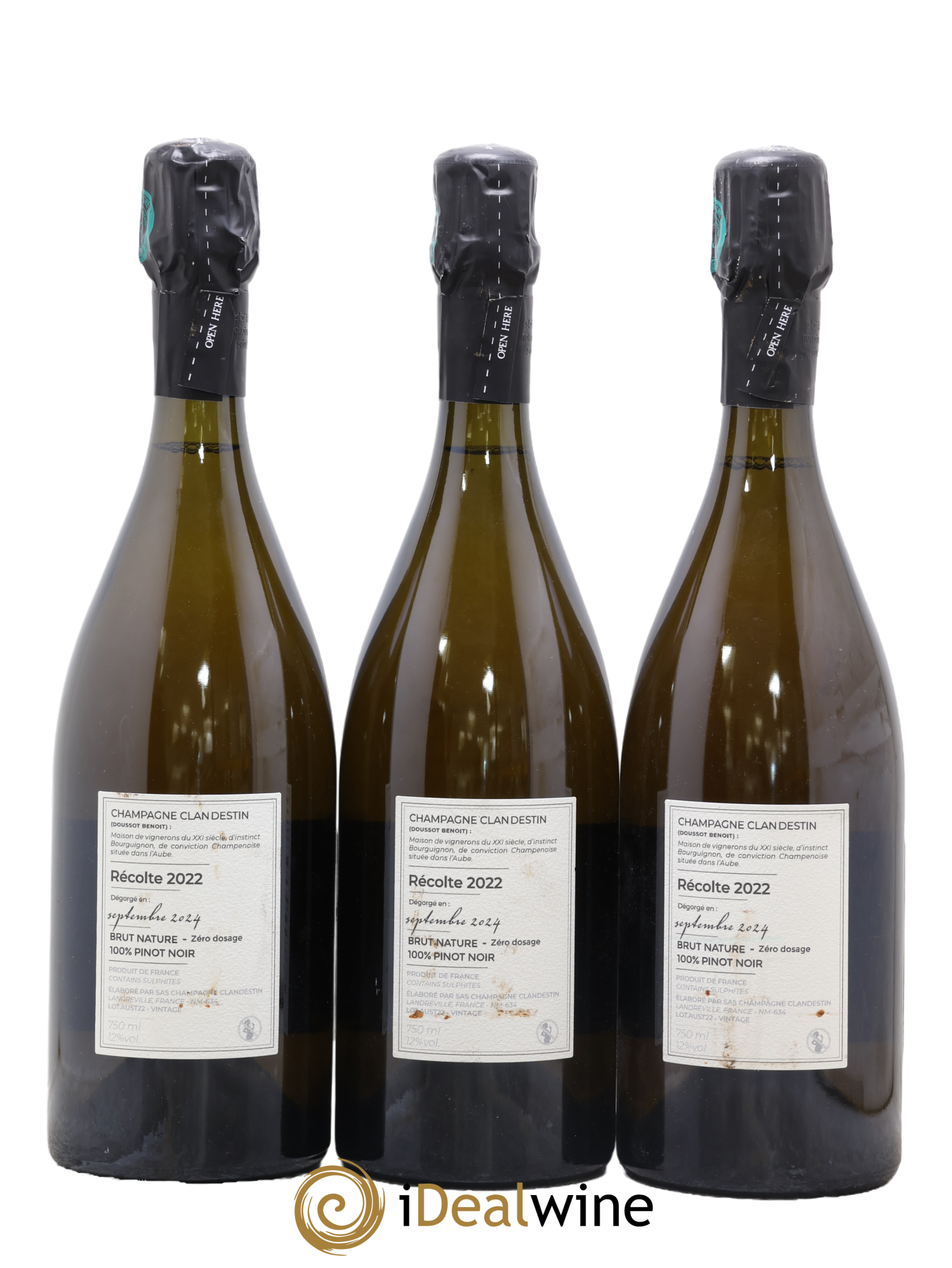 Austral Brut Nature Clandestin 2022 - Lot of 3 bottles - 1