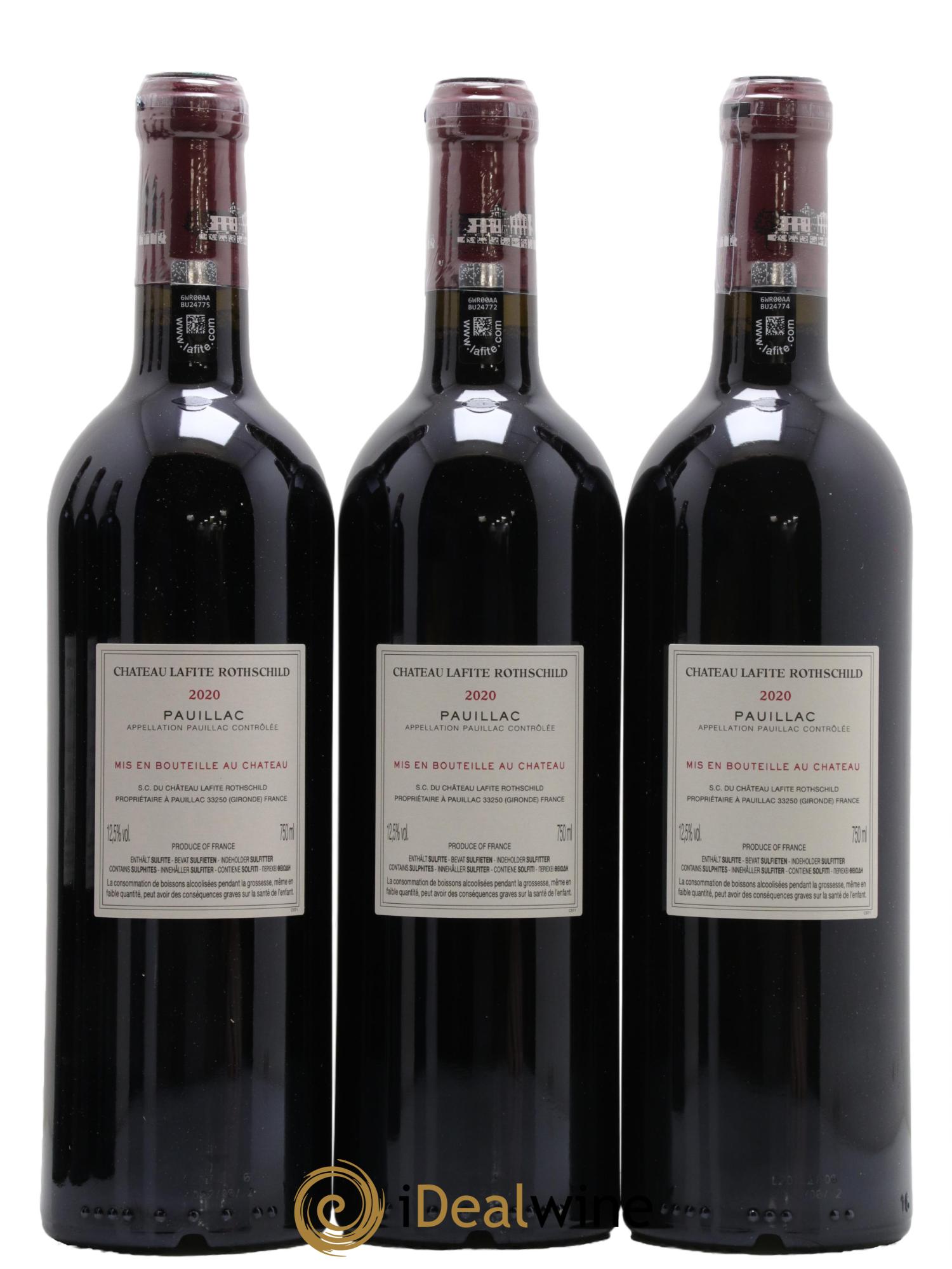 Château Lafite Rothschild 1er Grand Cru Classé  2020 - Lotto di 6 bottiglie - 4
