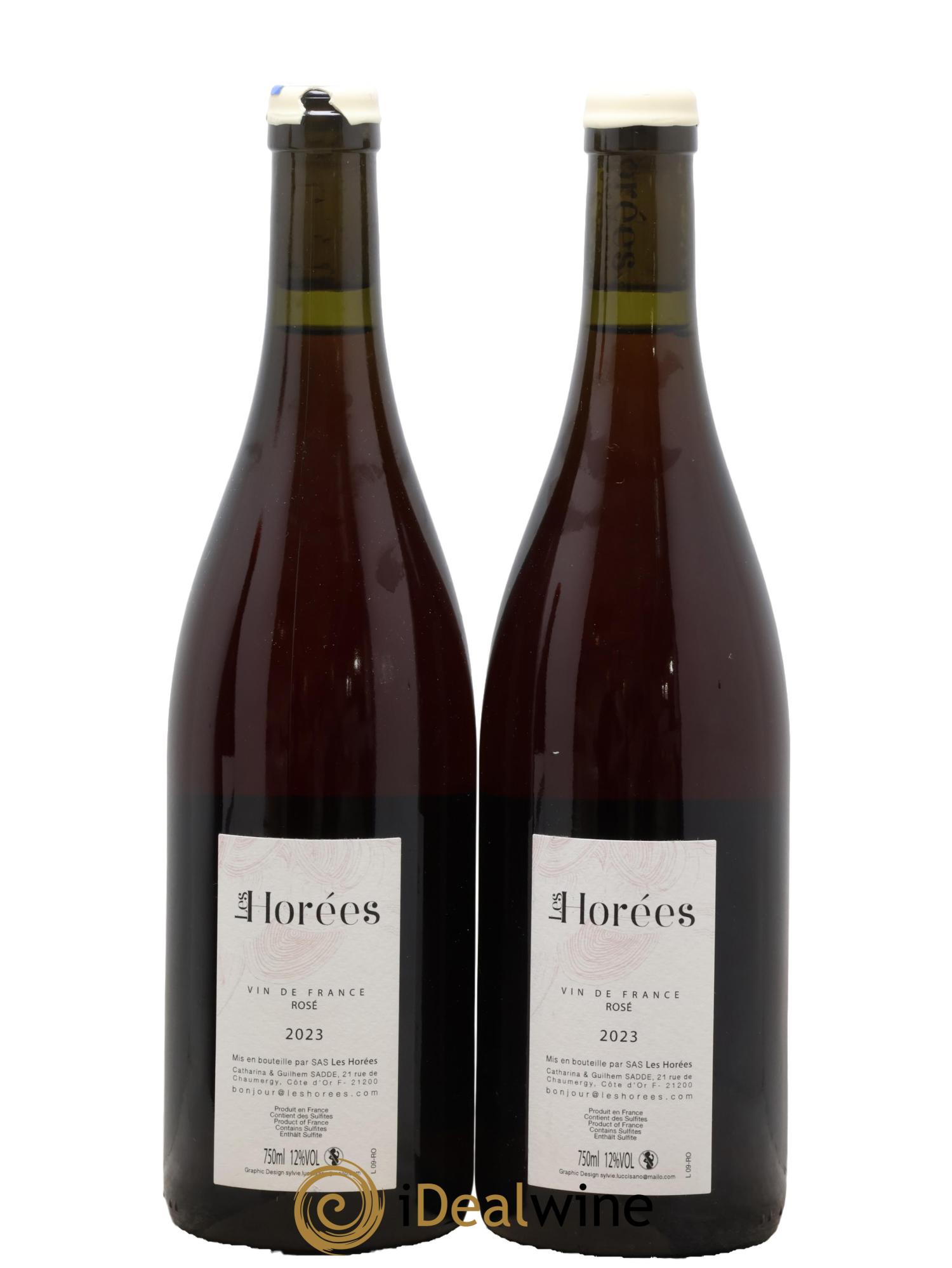 Bourgogne Rosé Bonheur Les Horées 2023 - Lot of 2 bottles - 1