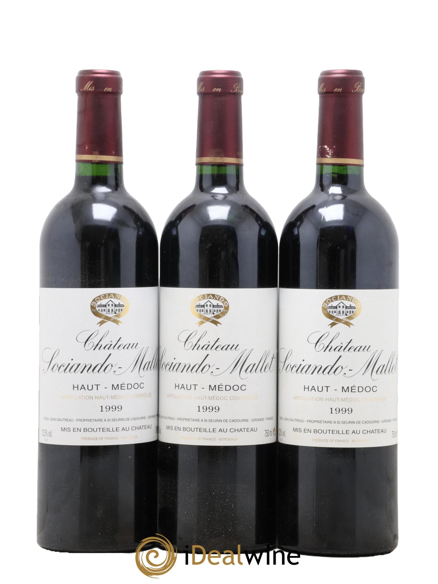 Château Sociando Mallet  1999 - Lotto di 12 bottiglie - 4