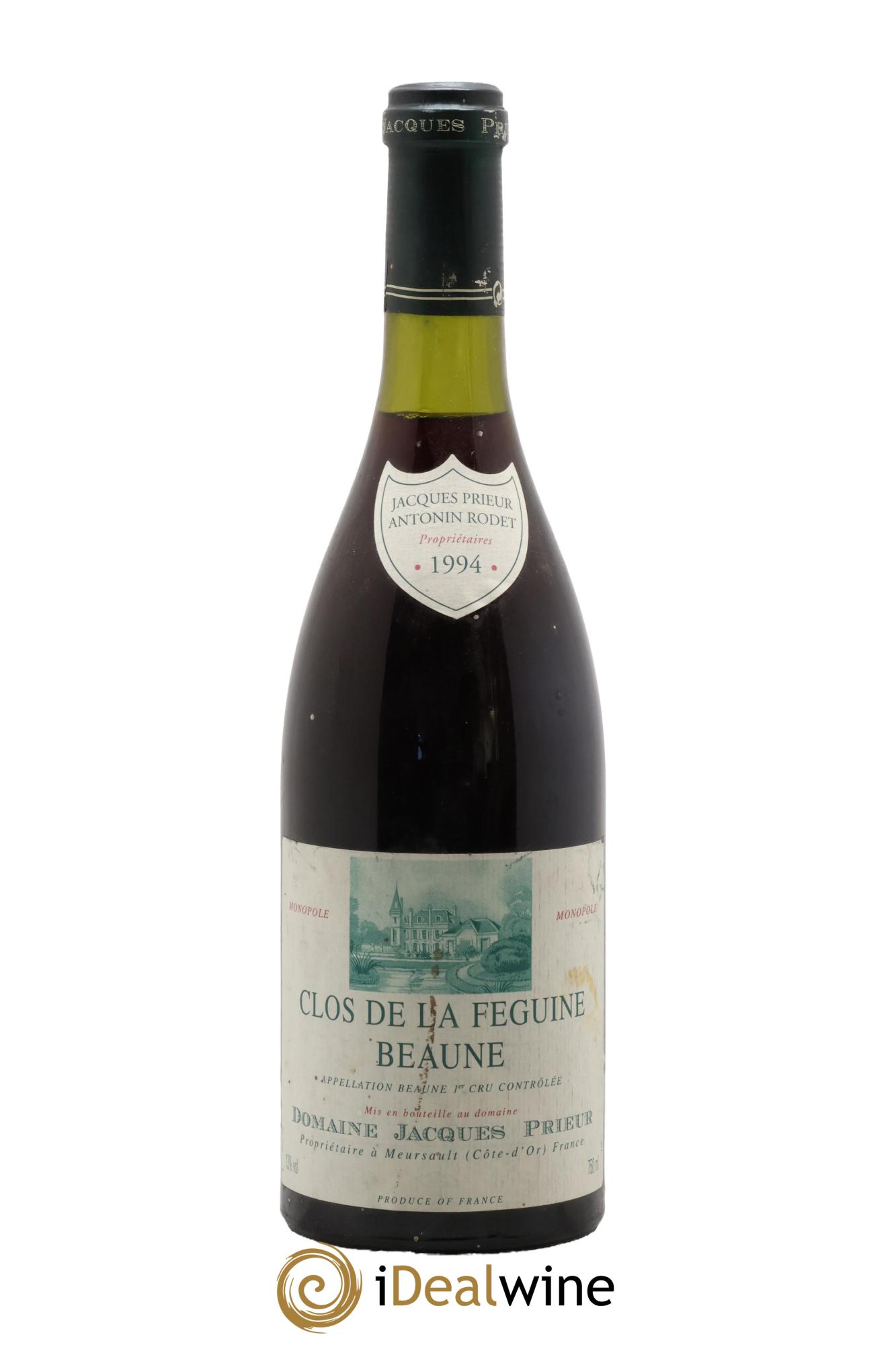 Beaune 1er Cru Clos de la Féguine Jacques Prieur (Domaine) 1994 - Lot de 1 bouteille - 0