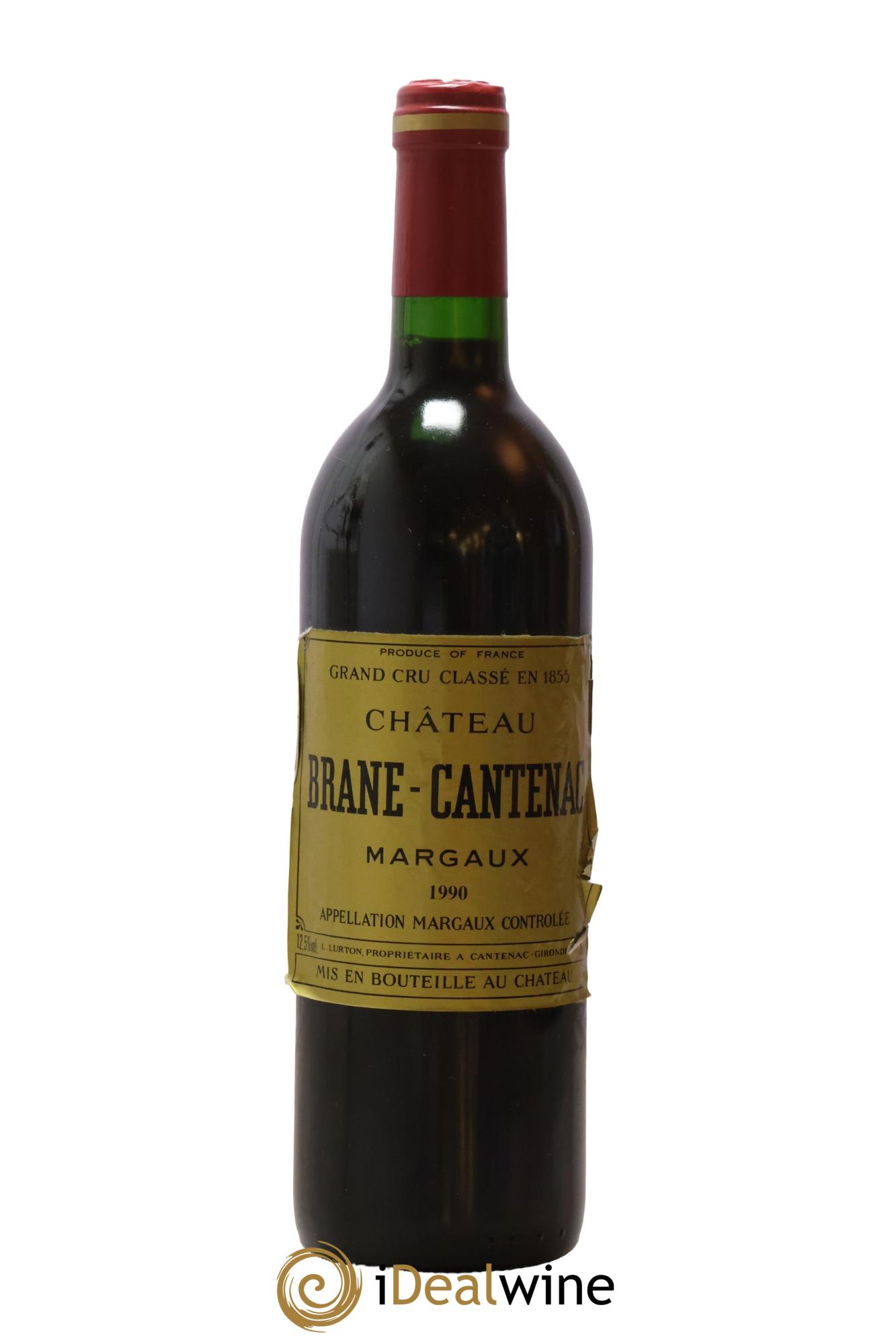 Château Brane Cantenac 2ème Grand Cru Classé 1990 - Lot de 1 bouteille - 0