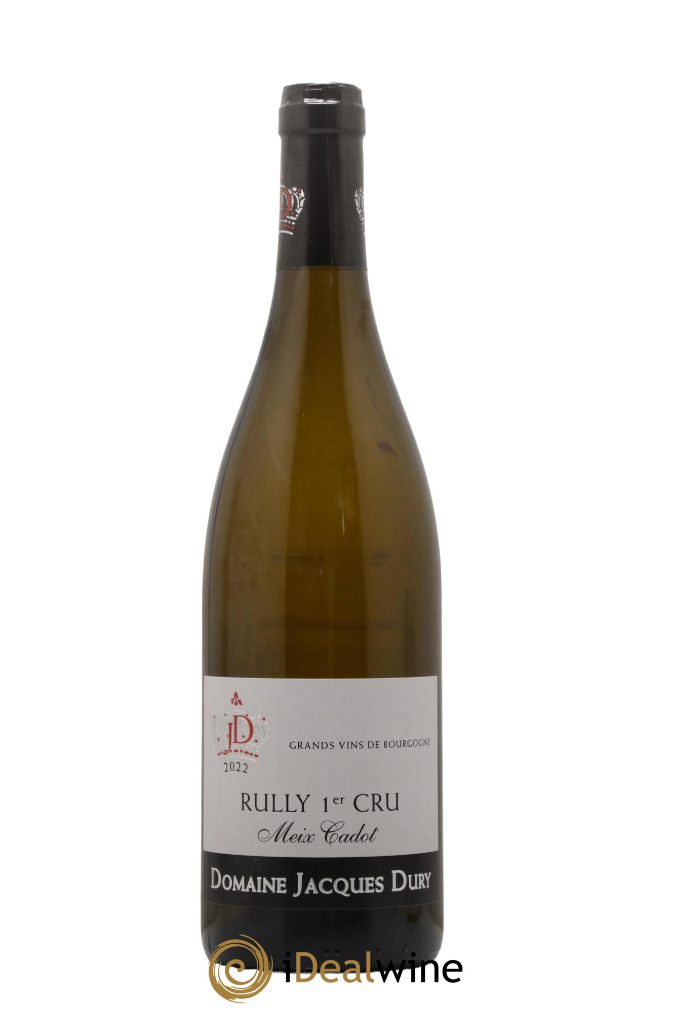 Rully 1er Cru Le Meix Cadot Domaine Jacques Dury 2022 - Lot de 1 bouteille - 0