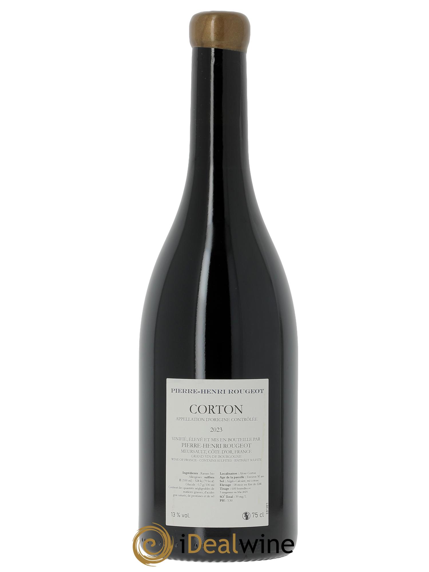 Corton Grand Cru Pierre Henri Rougeot 2023 - Lot de 1 bouteille - 1
