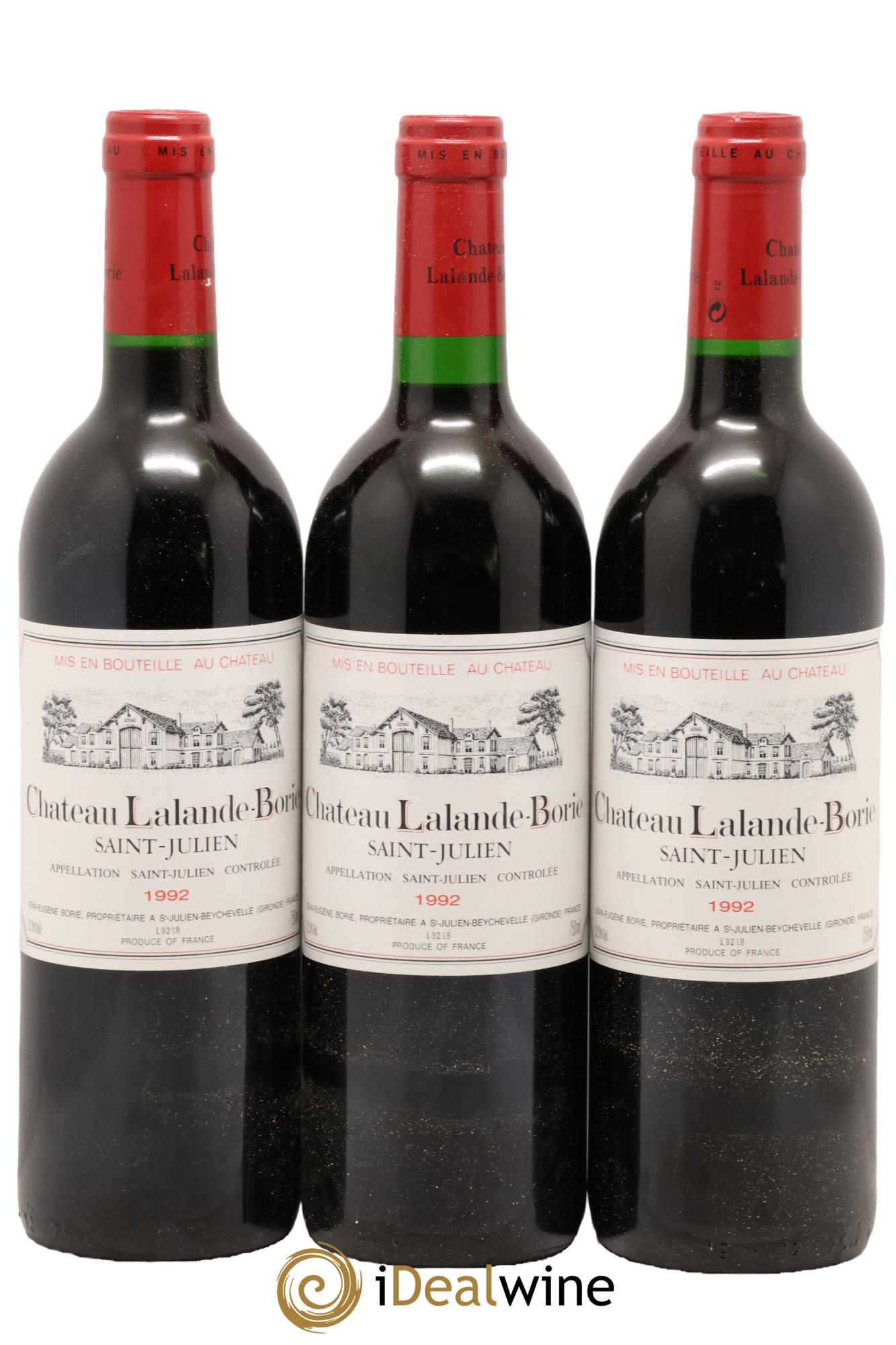 Château Lalande Borie 1992 - Lotto di 3 bottiglie - 0