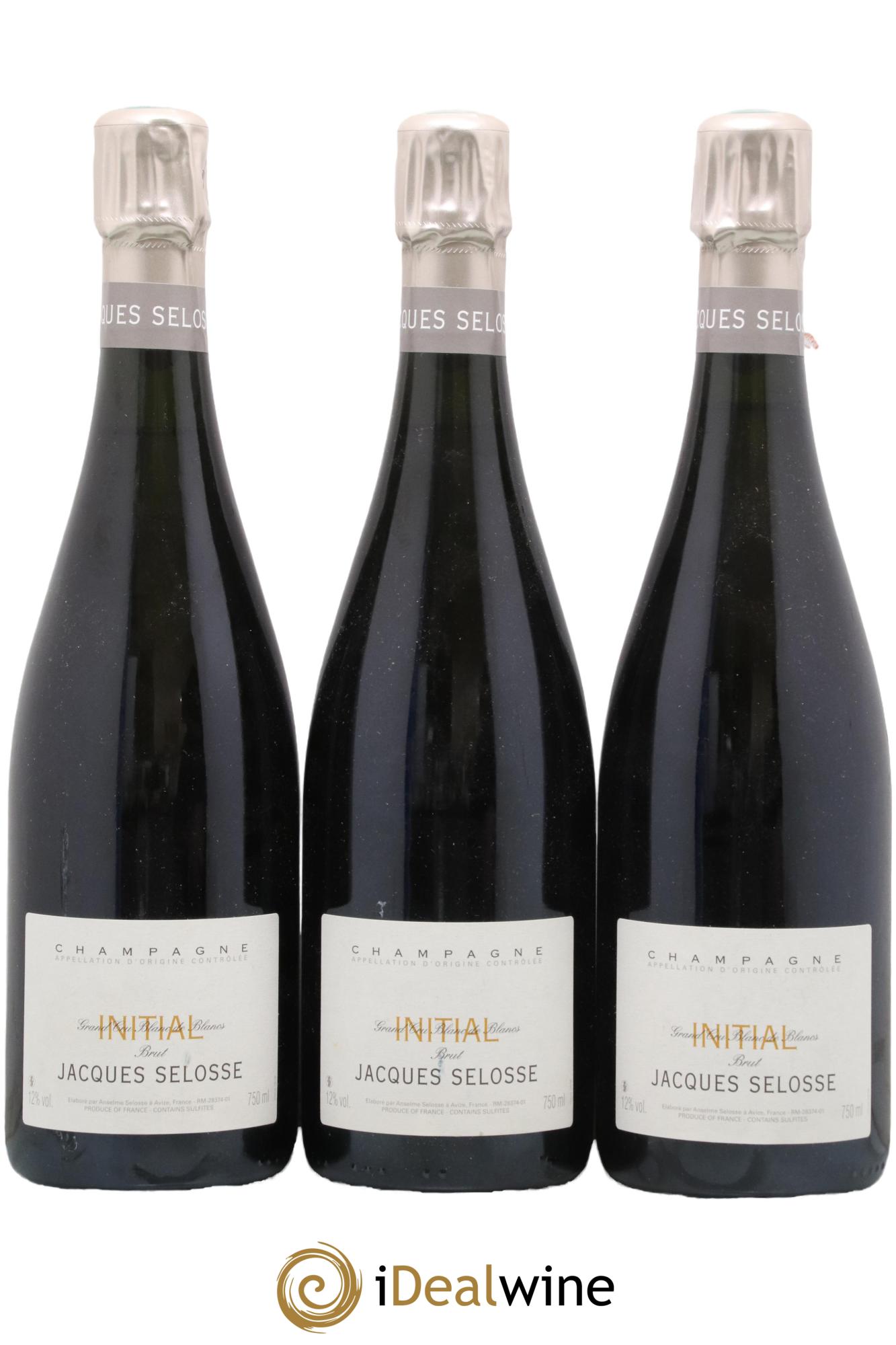 Initial Brut Jacques Selosse - Lot de 3 bouteilles - 0