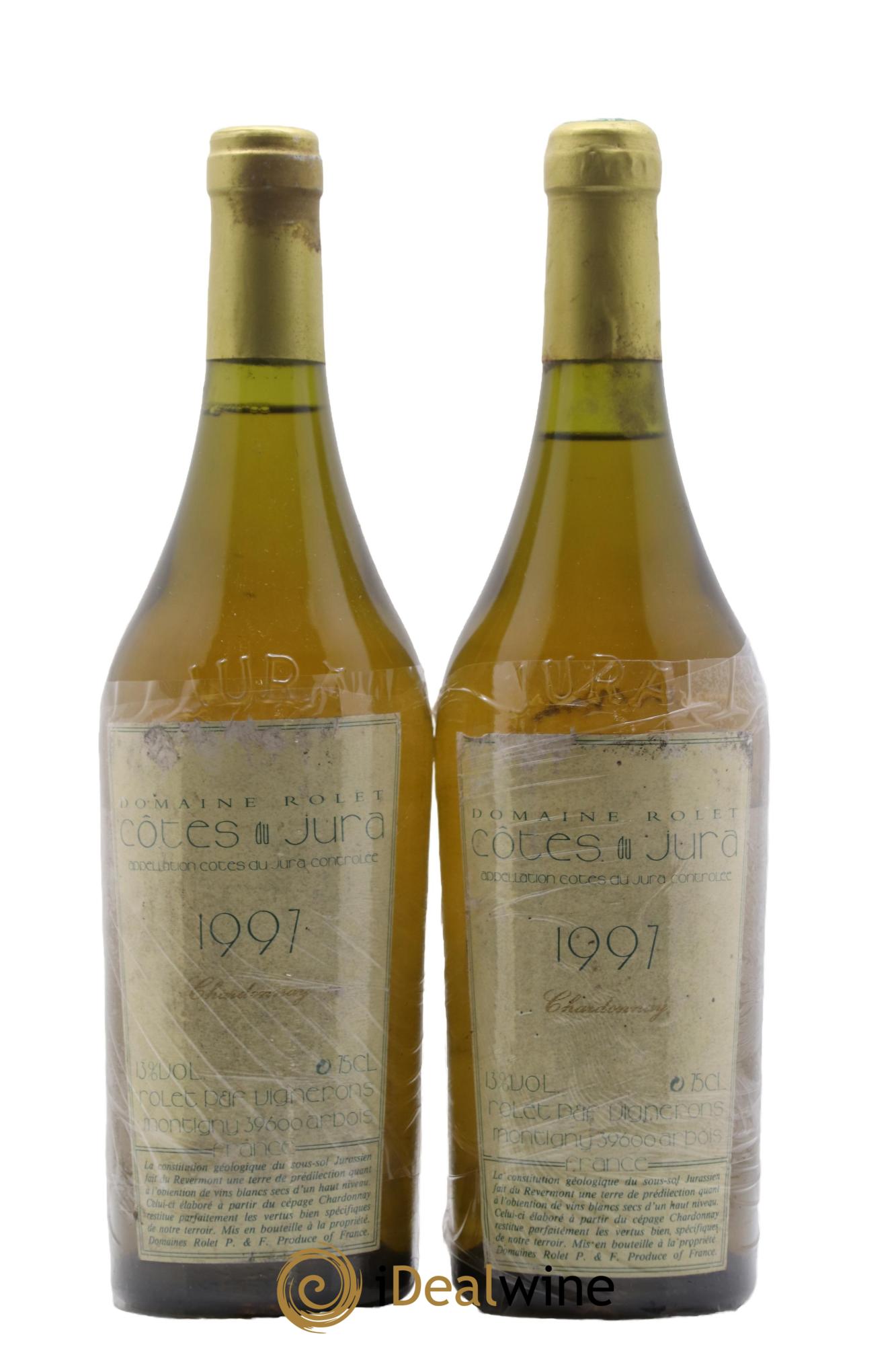 Côtes du Jura Chardonnay Rolet 1997 - Lot de 2 bouteilles - 0