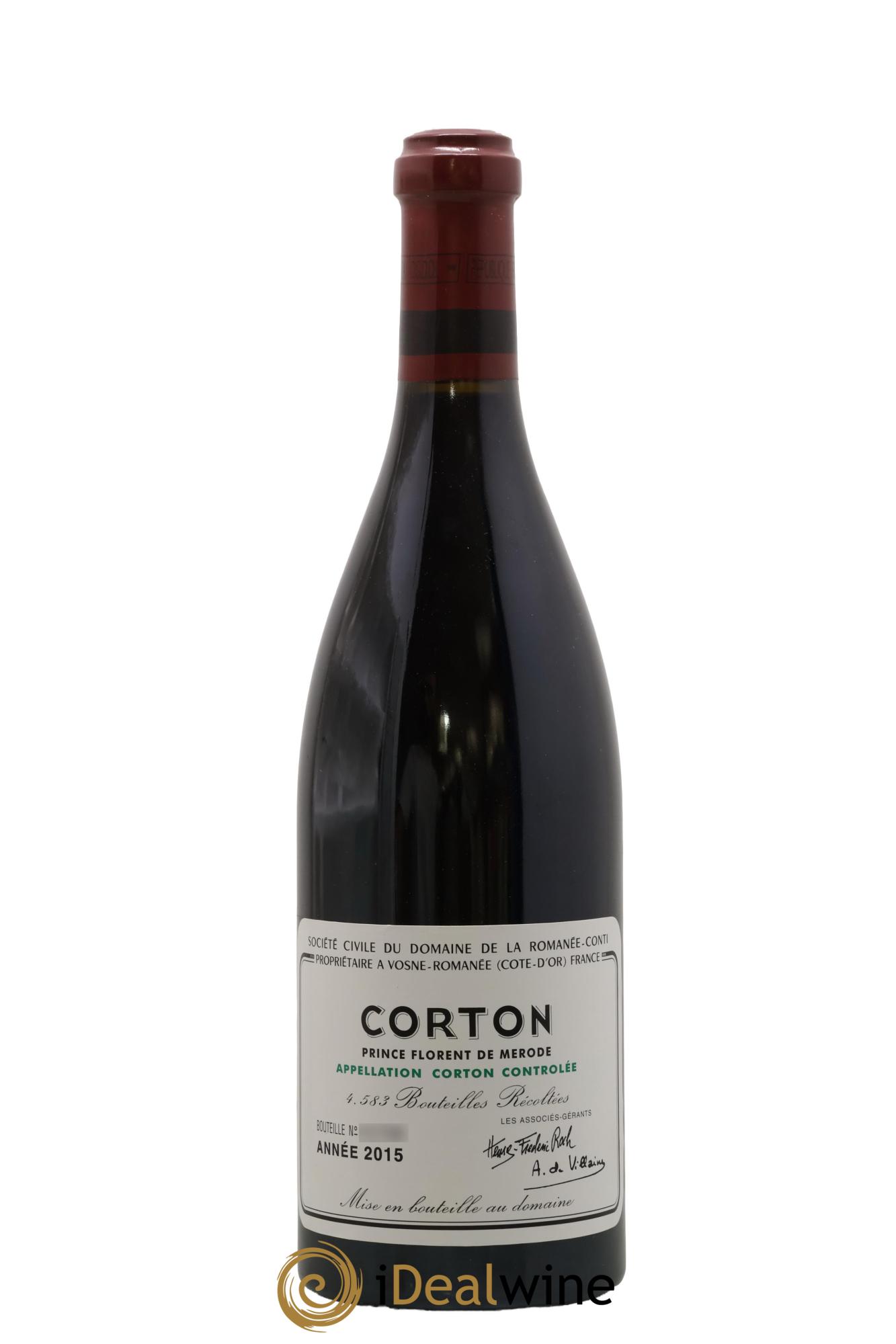 Corton Grand Cru Domaine de la Romanée-Conti 2015 - Posten von 1 Flasche - 0