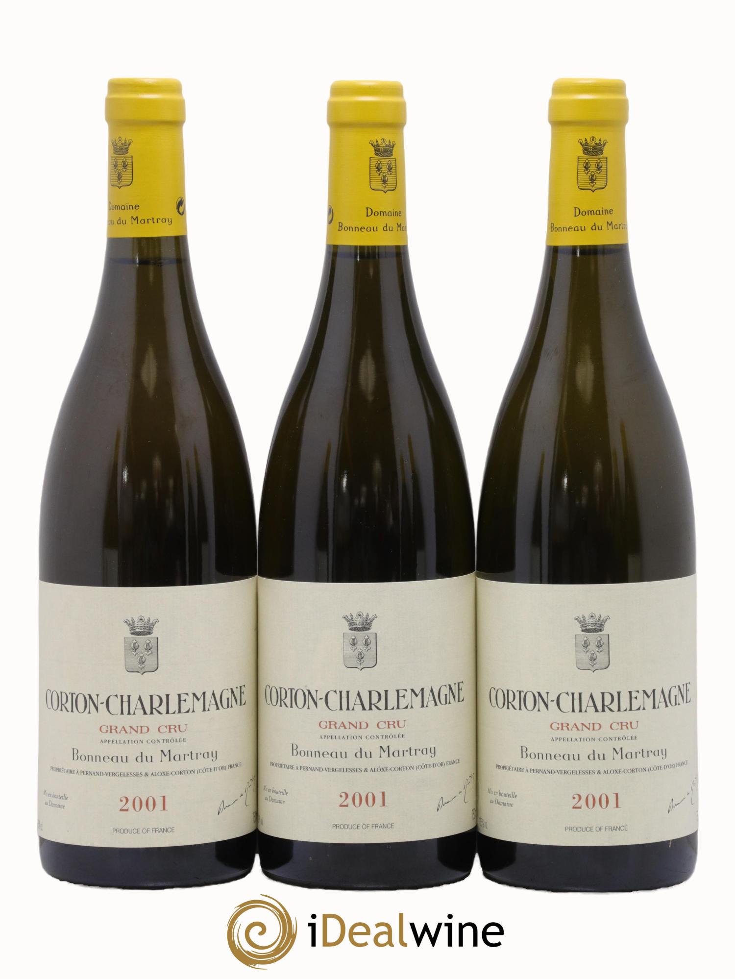 Corton-Charlemagne Grand Cru Bonneau du Martray (Domaine) 2001 - Posten von 6 Flaschen - 3