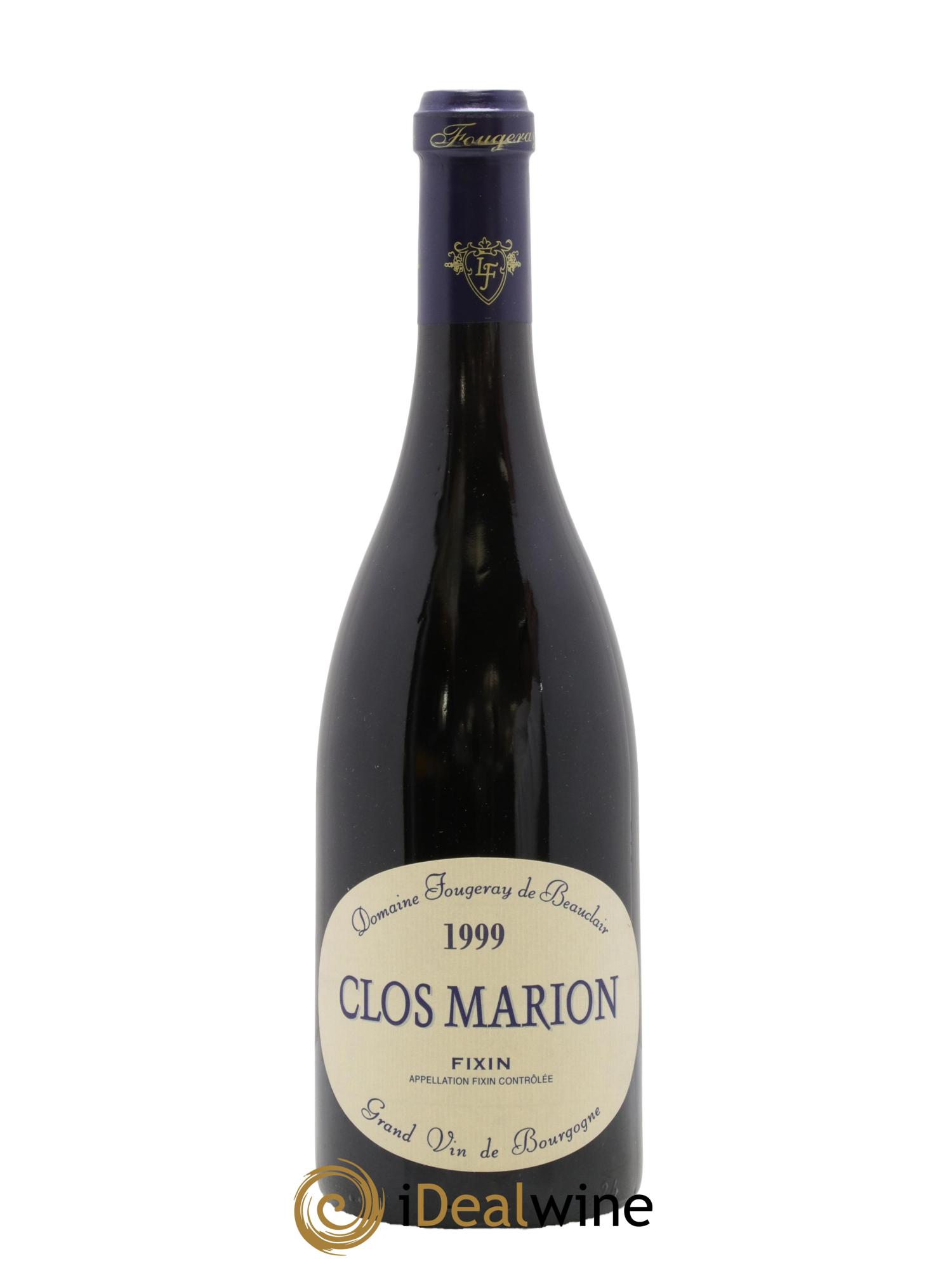 Fixin Clos Marion Domaine Fougeray de Beauclair 1999 - Lot de 1 bouteille - 0