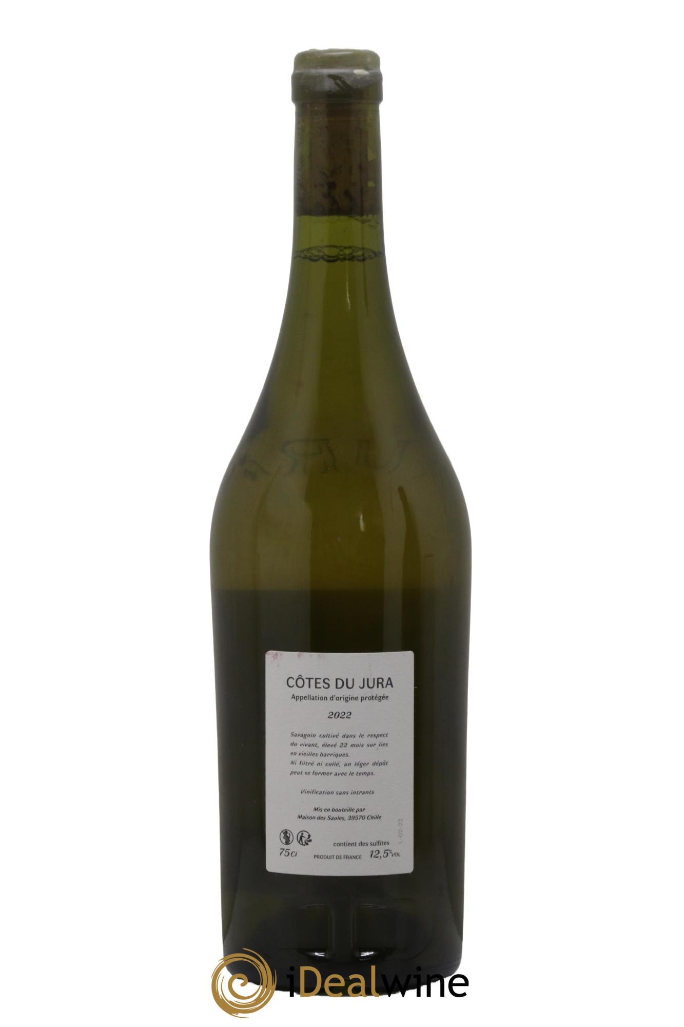 Côtes du Jura Savagnin Au Poirrier Maison des Saules 2022 - Lot de 1 bouteille - 1