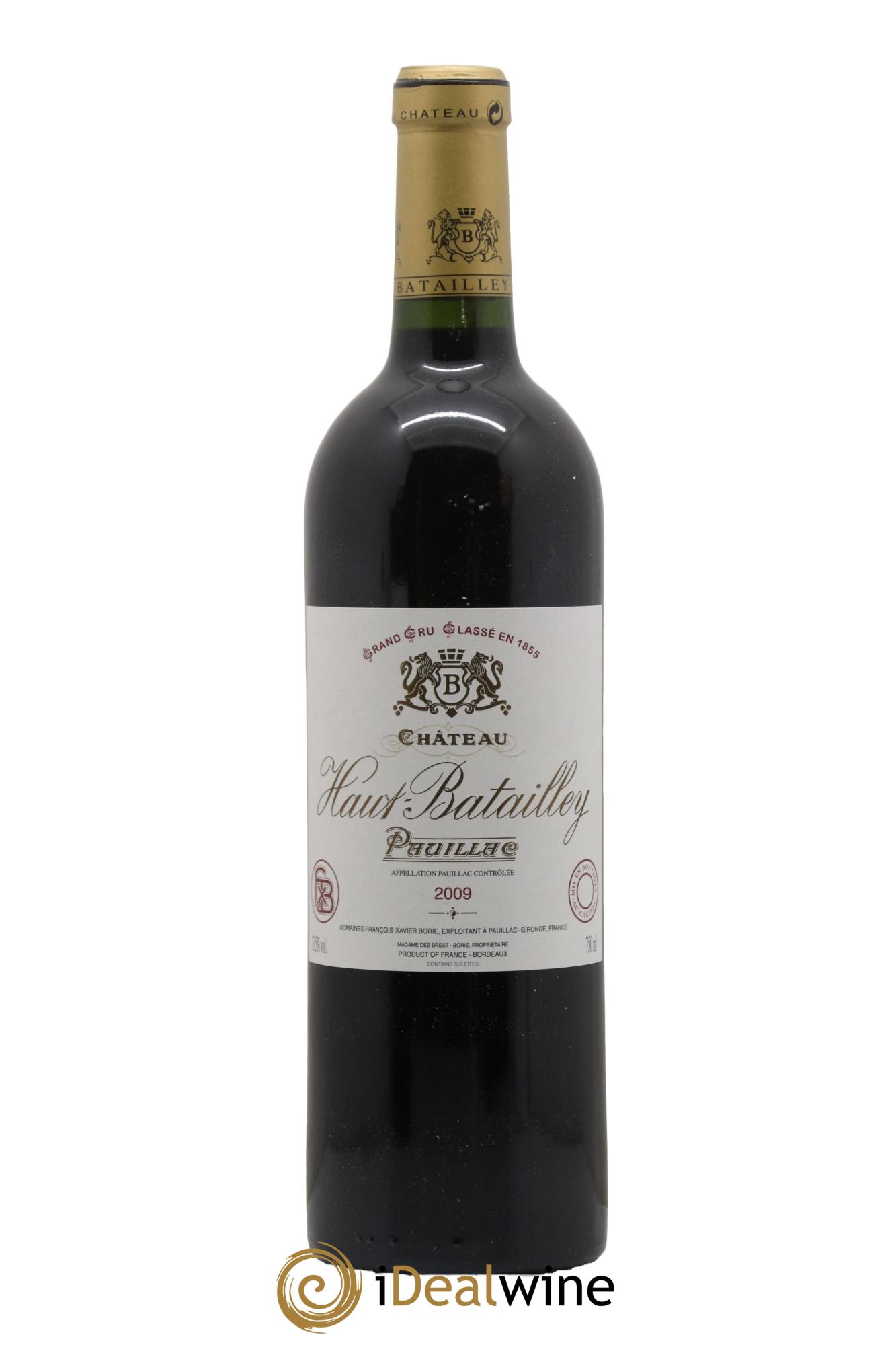 Château Haut Batailley 5ème Grand Cru Classé 2009 - Lot de 1 bouteille - 0