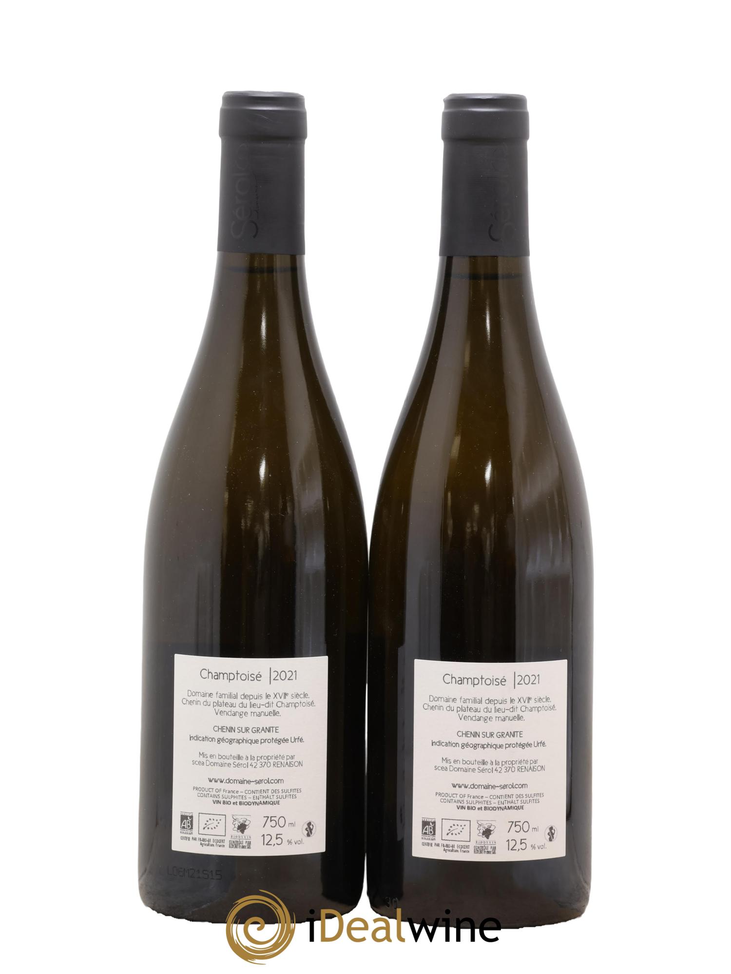 Vin de France Champtoise Serol 2021 - Lot de 2 bouteilles - 1