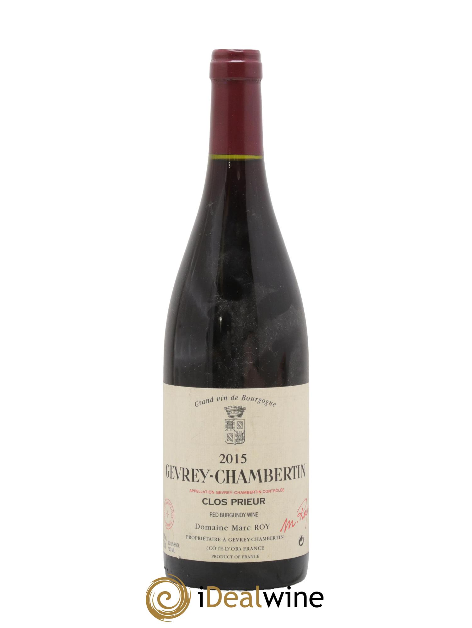 Gevrey-Chambertin Clos Prieur Marc Roy 2015 - Lot of 1 bottle - 0