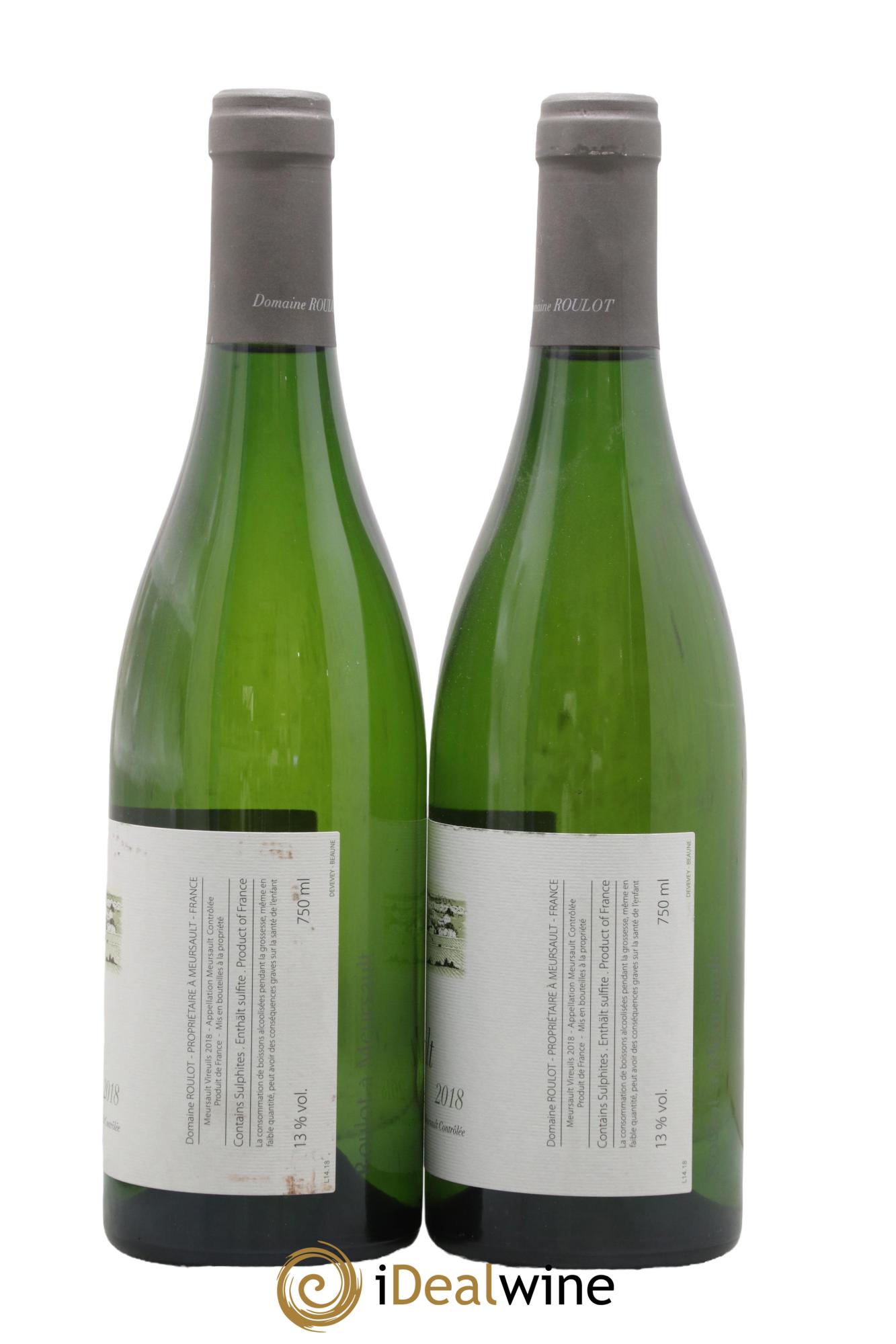 Meursault Les Vireuils Roulot (Domaine) 2018 - Lot of 2 bottles - 1