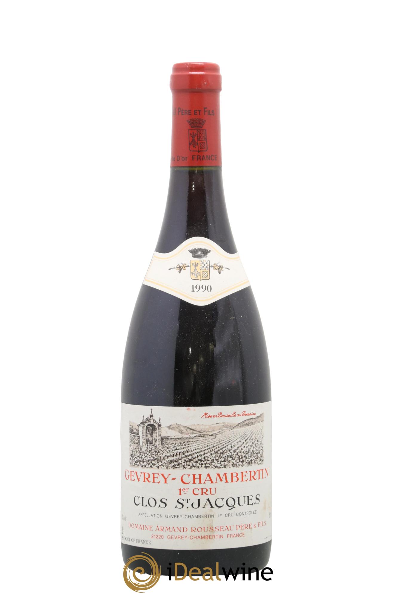 Gevrey-Chambertin 1er Cru Clos Saint-Jacques Armand Rousseau (Domaine) 1990 - Lot of 1 bottle - 0