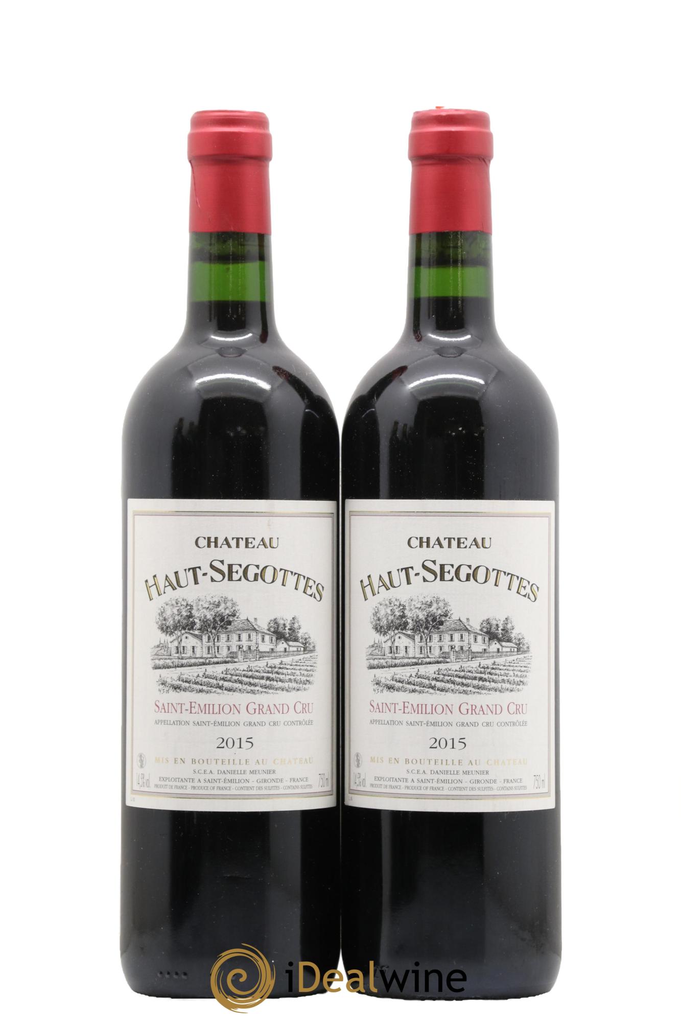 Saint-Émilion Grand Cru Château Haut Segottes 2015 - Lot de 2 bouteilles - 0