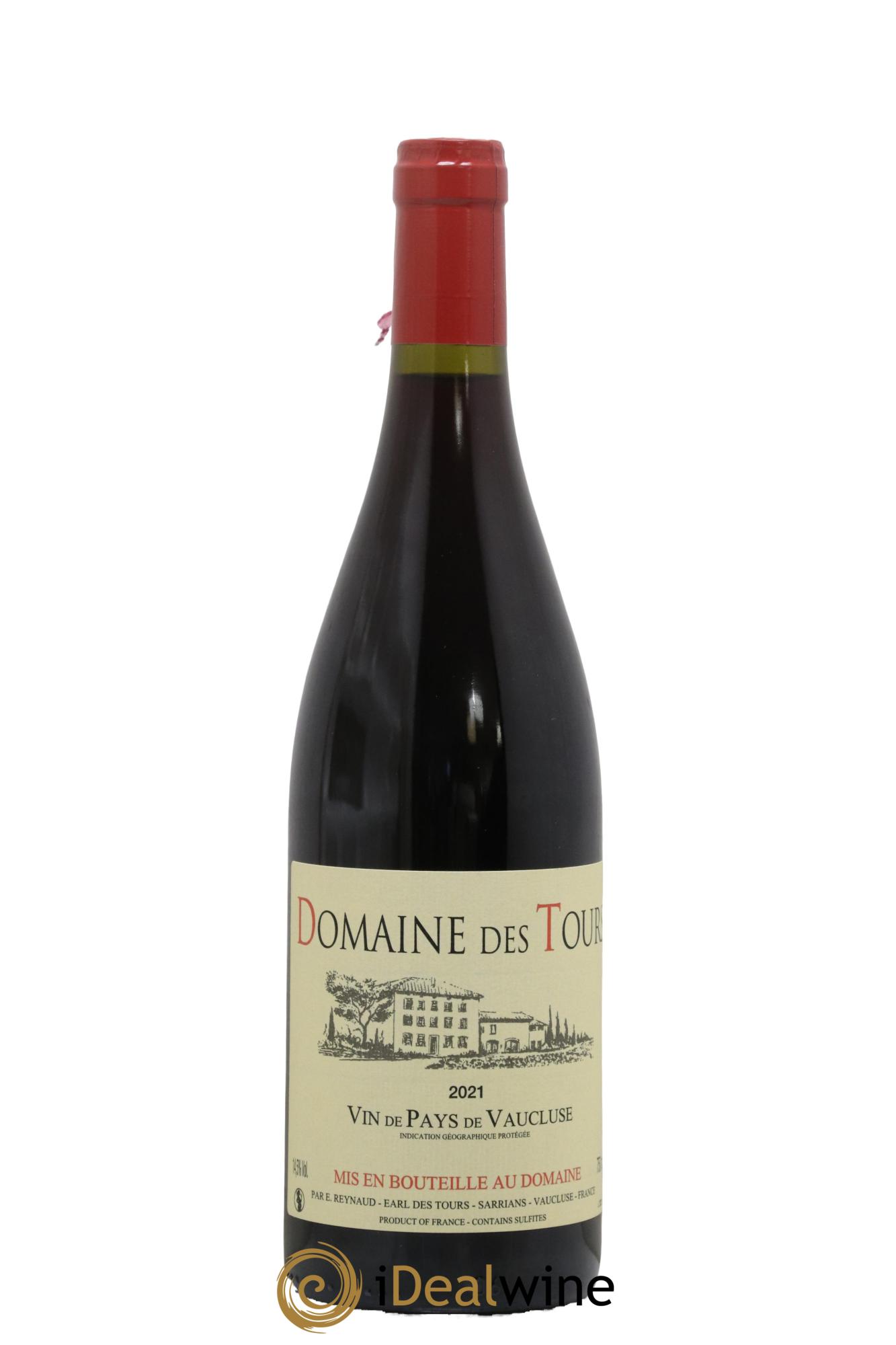 IGP Vaucluse (Vin de Pays de Vaucluse) Domaine des Tours Emmanuel Reynaud 2021 - Lot of 1 bottle - 0