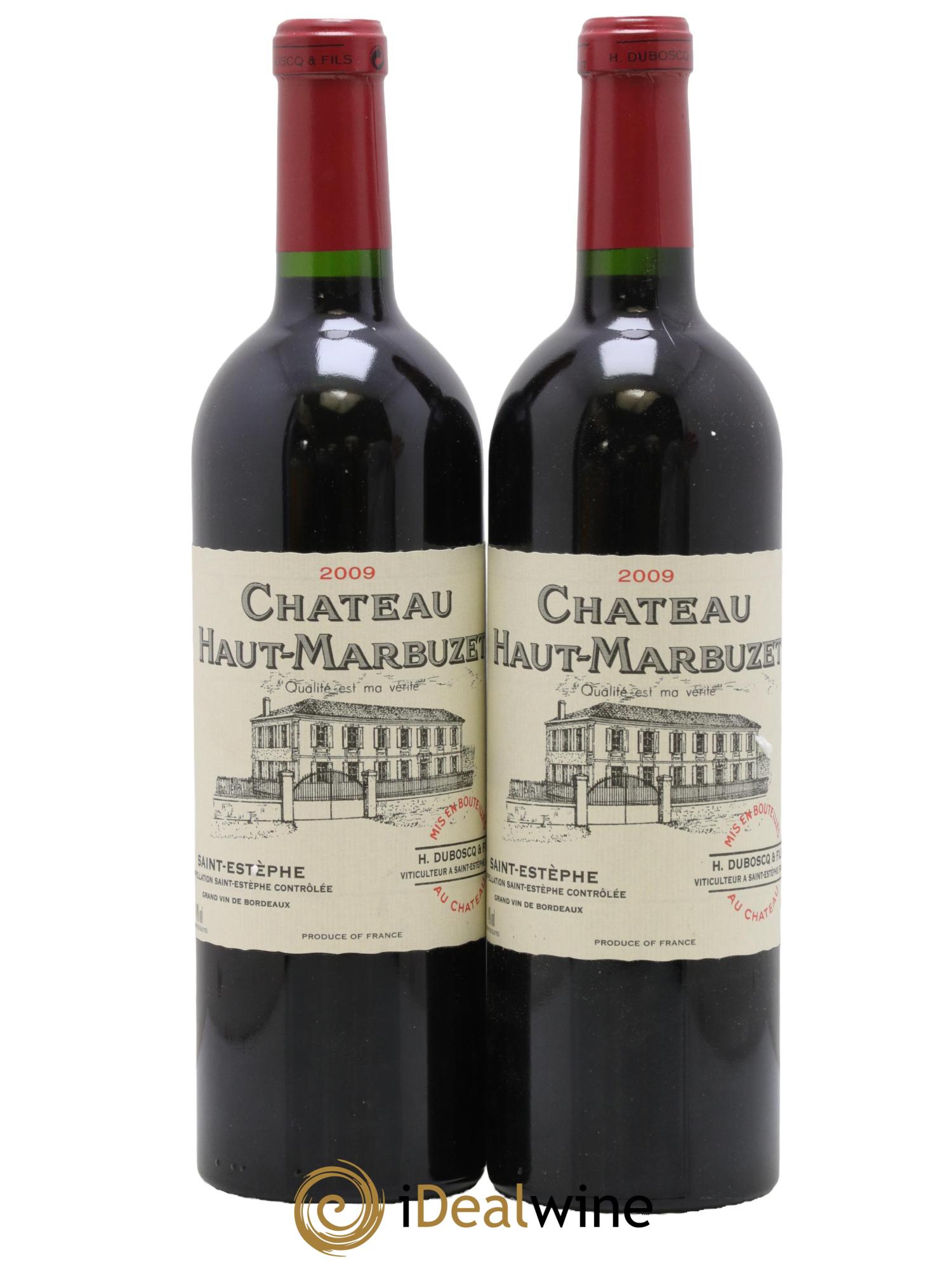 Château Haut Marbuzet 2009 - Lot of 2 bottles - 0