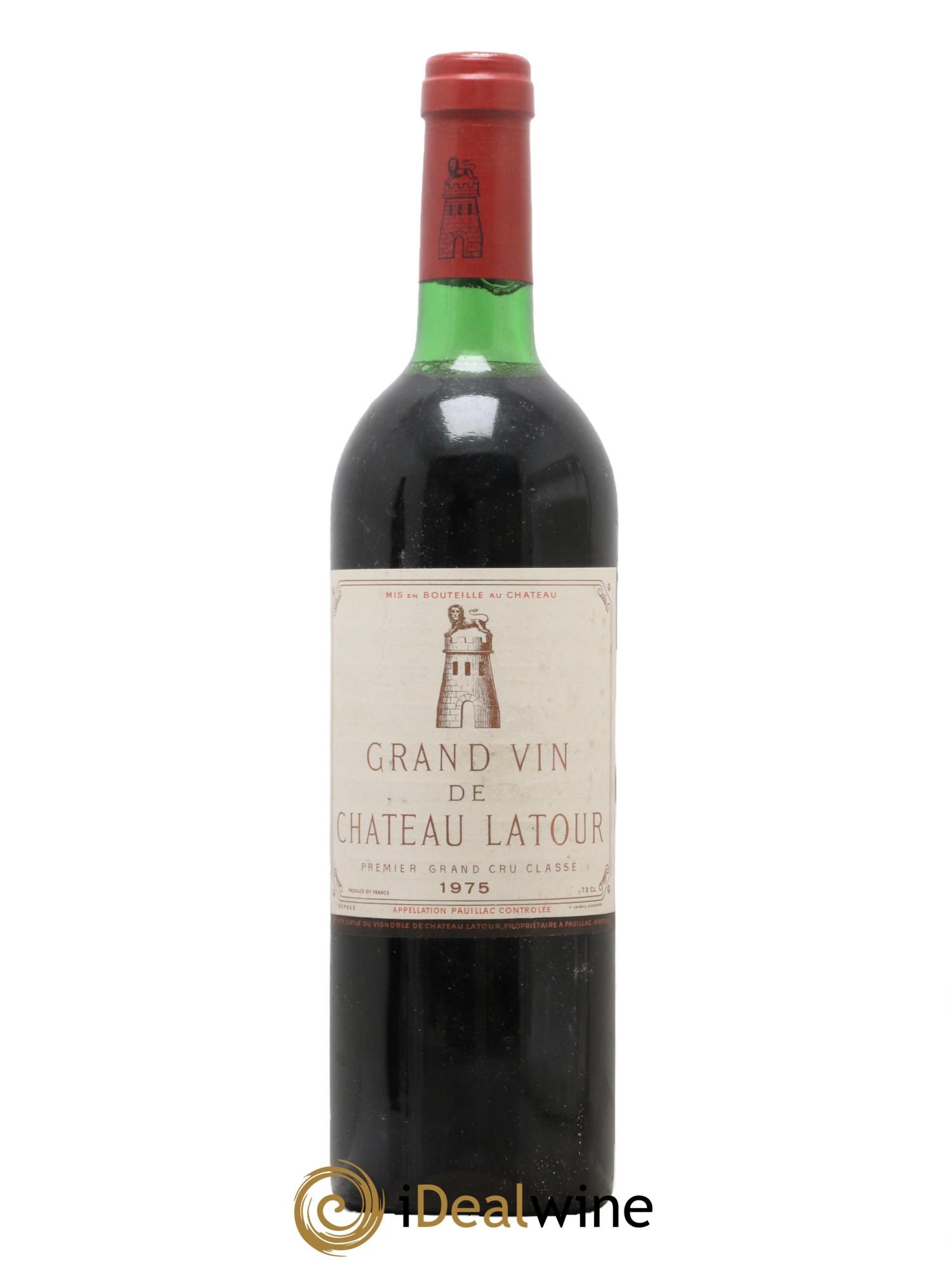 Château Latour 1er Grand Cru Classé 1975 - Lot de 1 bouteille - 0