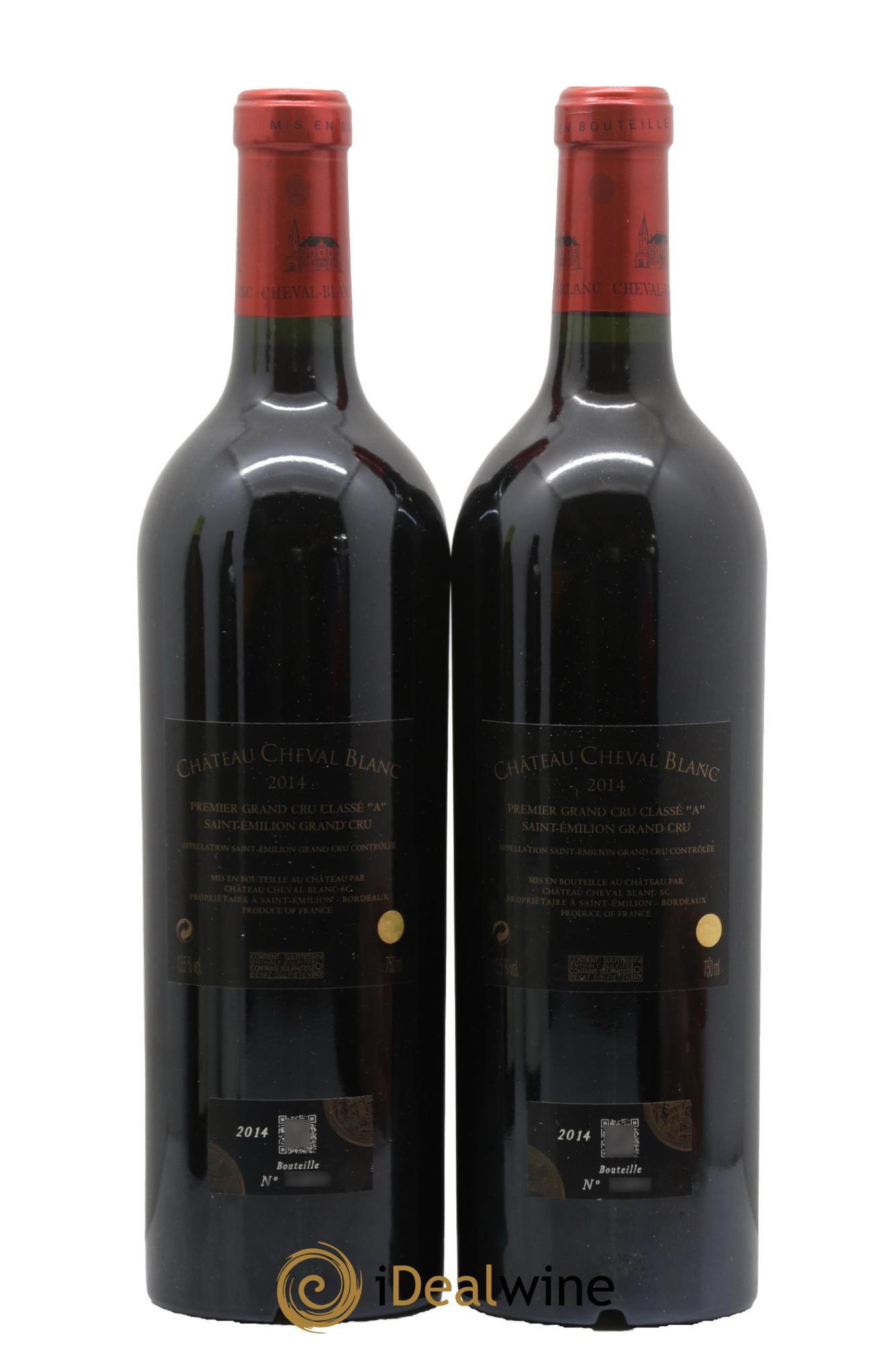 Château Cheval Blanc 1er Grand Cru Classé A 2014 - Lot of 2 bottles - 1