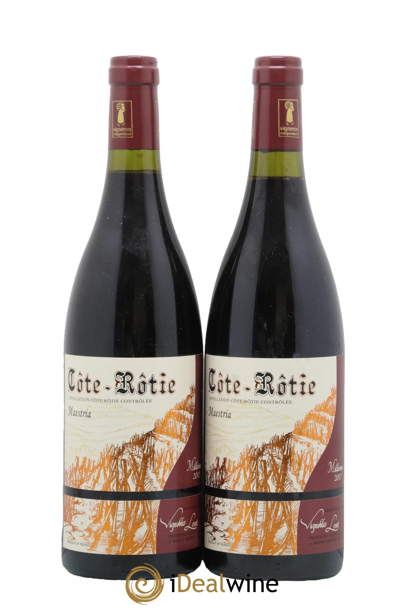 Côte-Rôtie Maestria Vignobles Levet 2017 - Lot de 2 bouteilles - 0