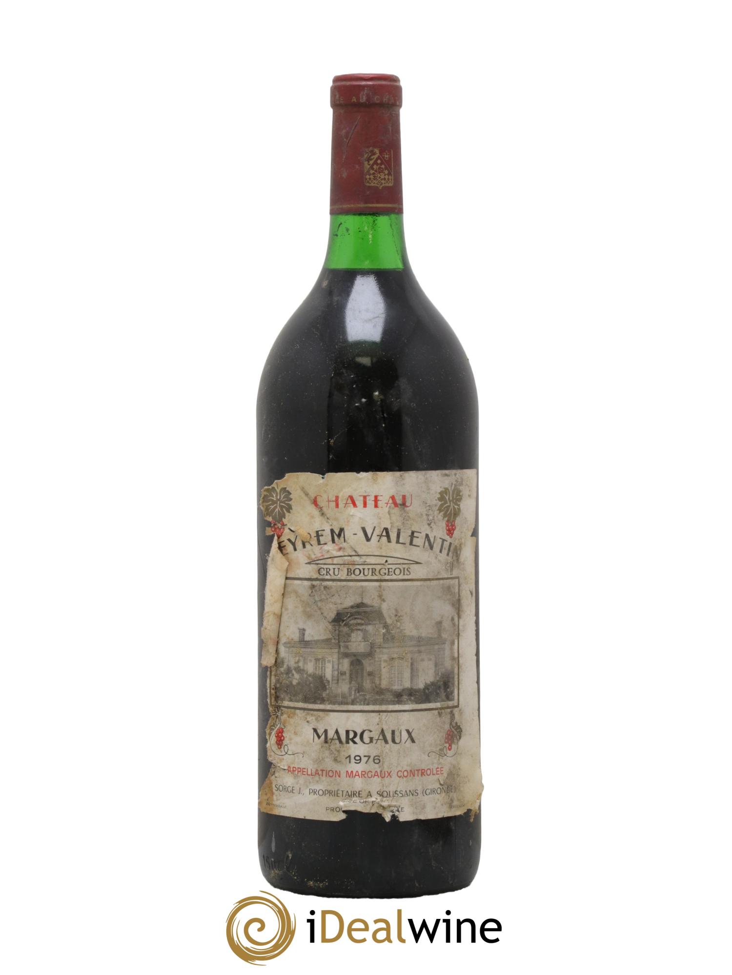 Château Deyrem Valentin Cru Bourgeois 1976 - Posten von 1 Magnum - 0