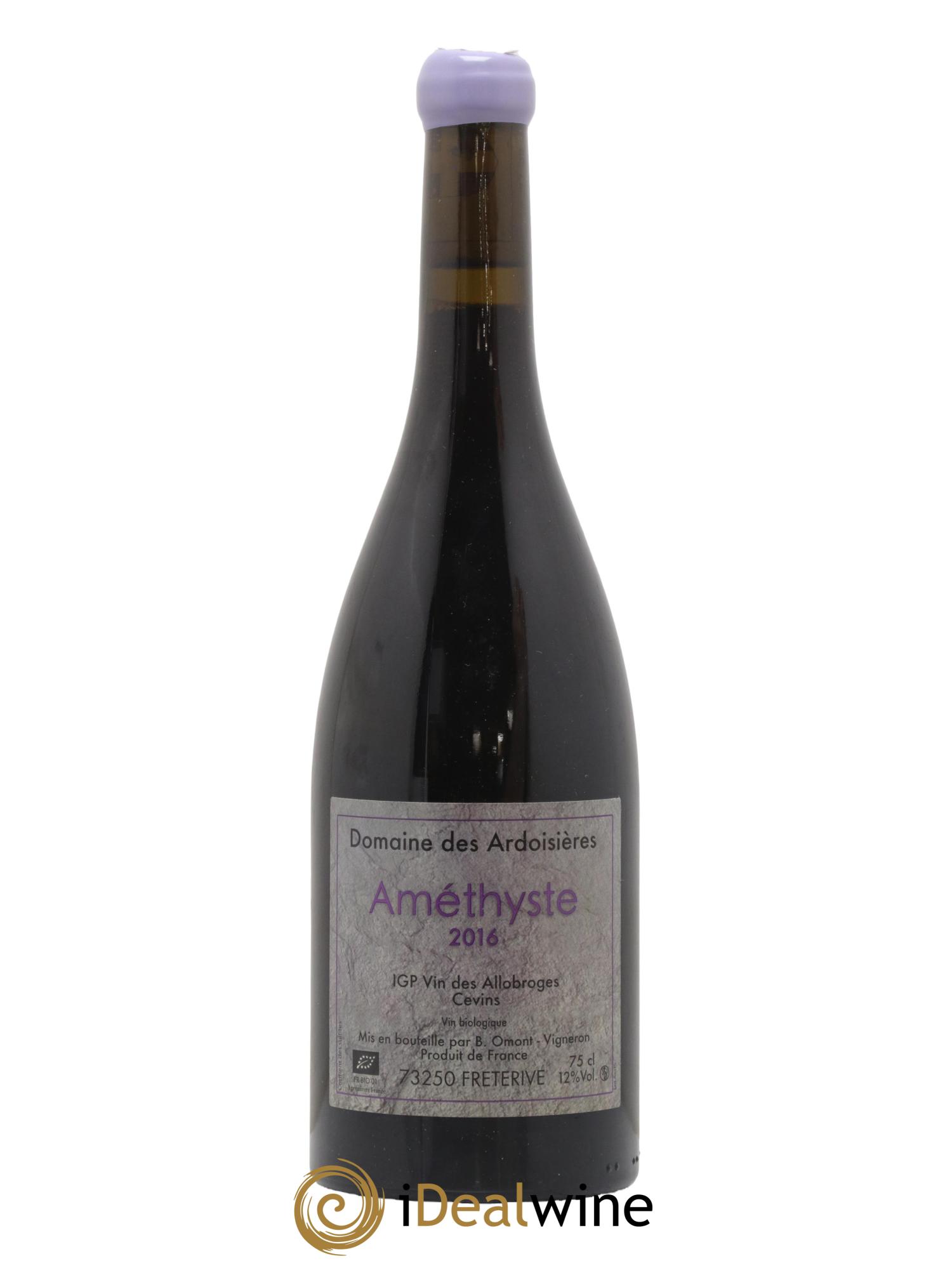 Vin des Allobroges Cevins Améthyste Ardoisières (Domaine des) 2016 - Lot de 1 bouteille - 0