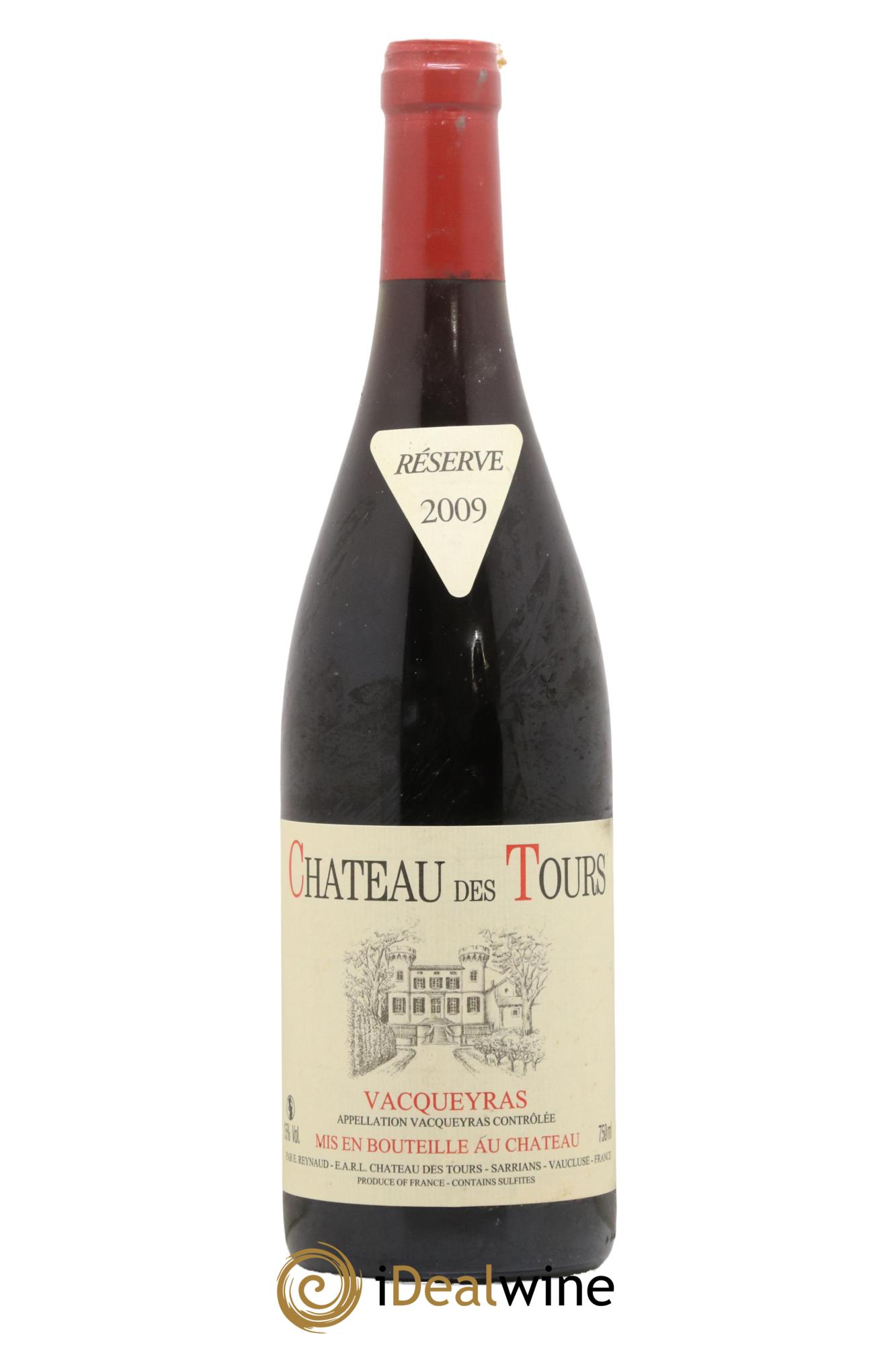 Vacqueyras Château des Tours Emmanuel Reynaud 2009 - Lot de 1 bouteille - 0