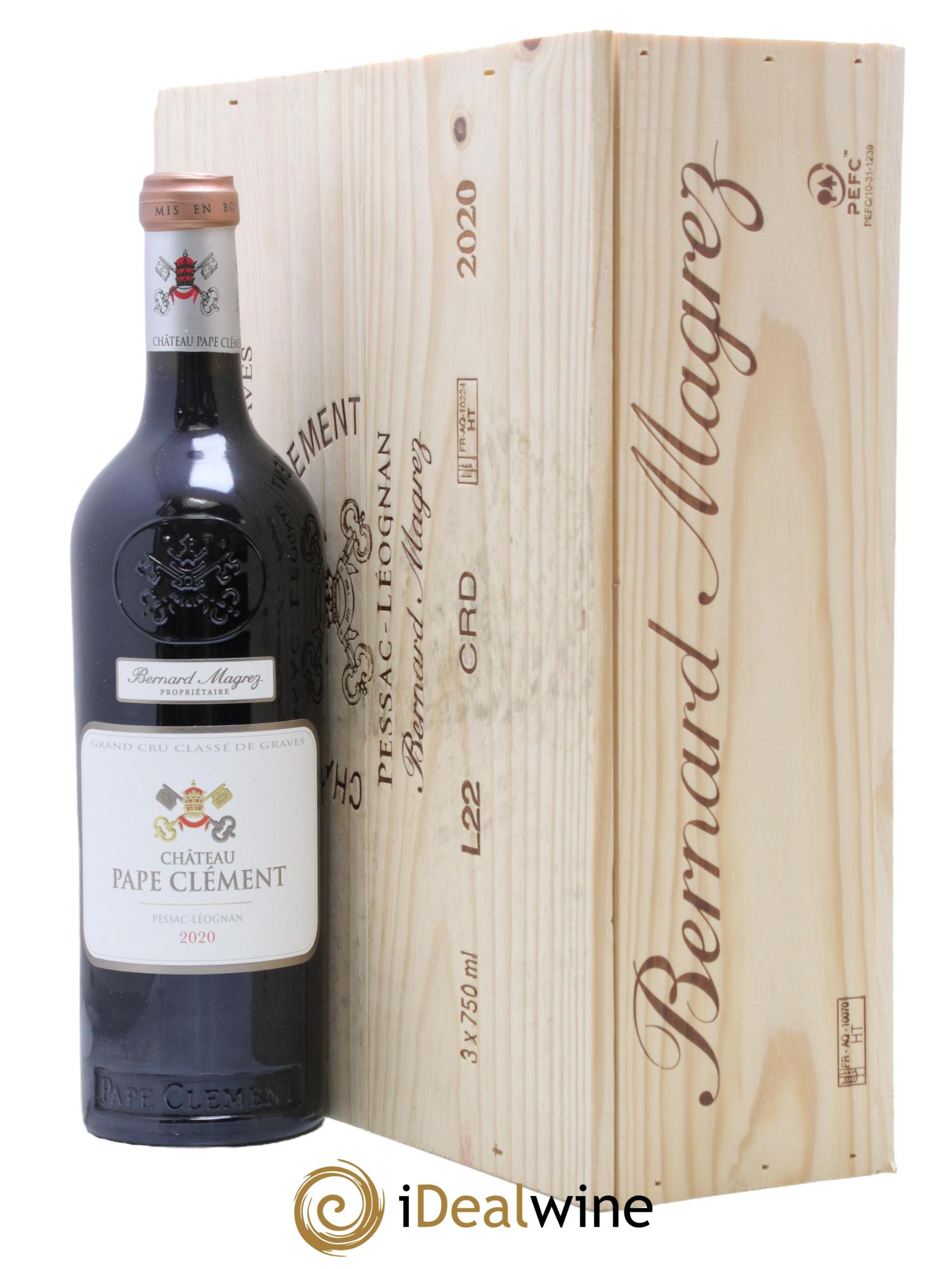 Château Pape Clément Cru Classé de Graves 2020 - Lot de 3 bouteilles - 1