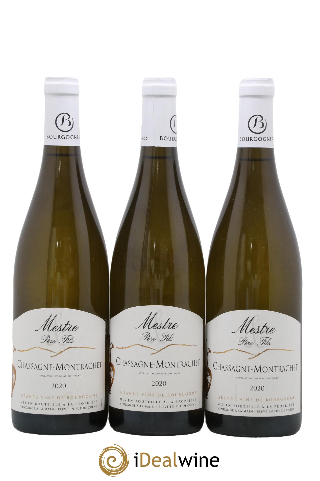 Chassagne-Montrachet Mestre 2020 - Lot de 3 bouteilles - 0