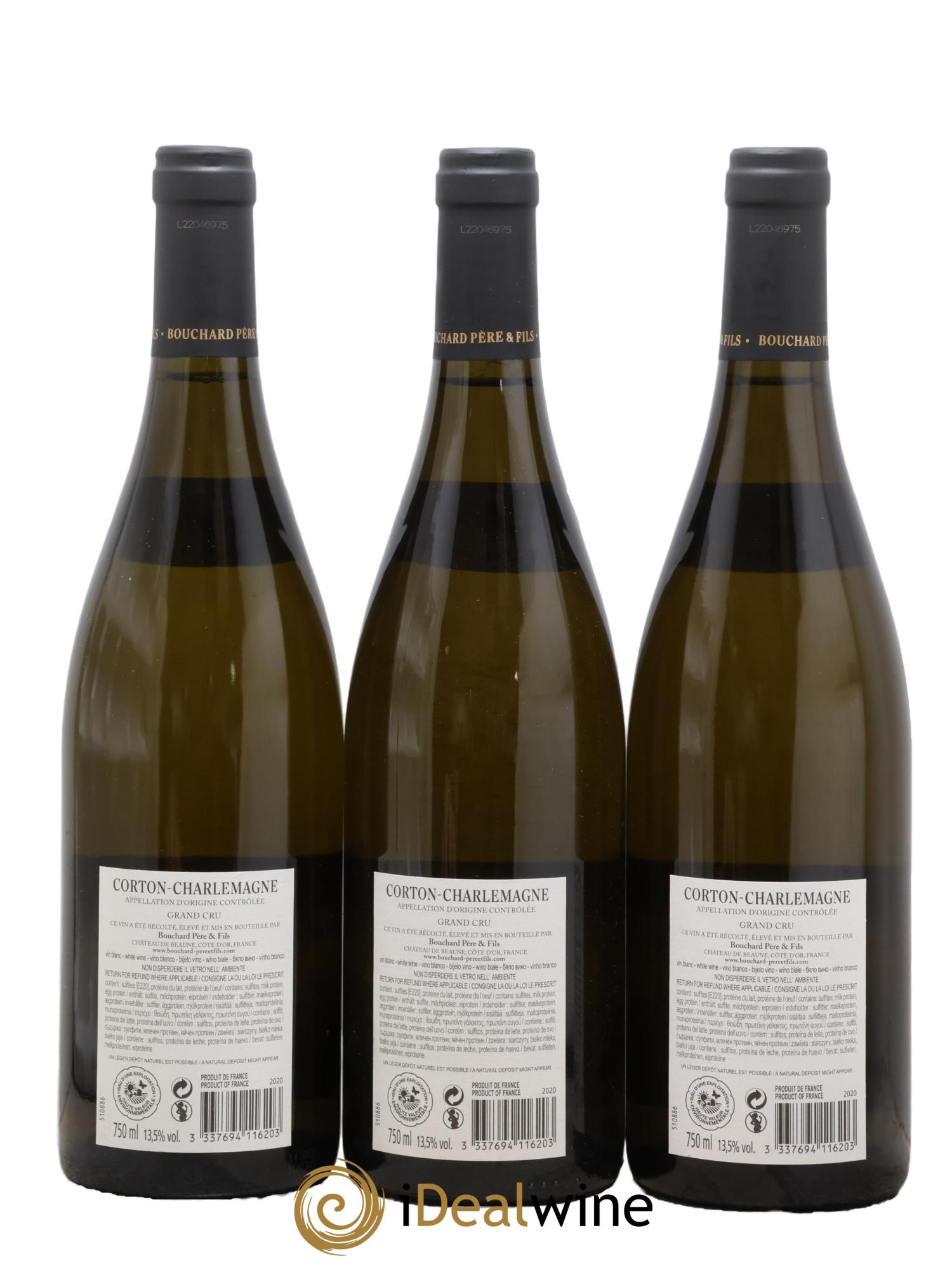 Corton-Charlemagne Grand Cru Bouchard Père & Fils 2020 - Lotto di 3 bottiglie - 1