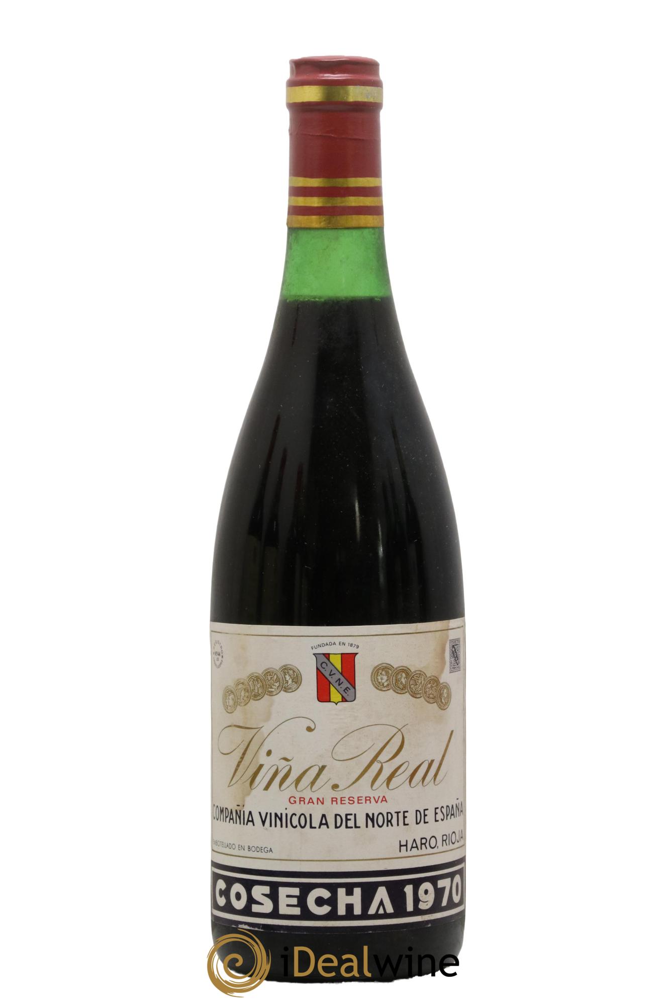 Rioja DOCA Cvne Gran Reserva Haro Viña Real Compañia Vinicola Del Norte De España 1970 - Lot de 1 bouteille - 0