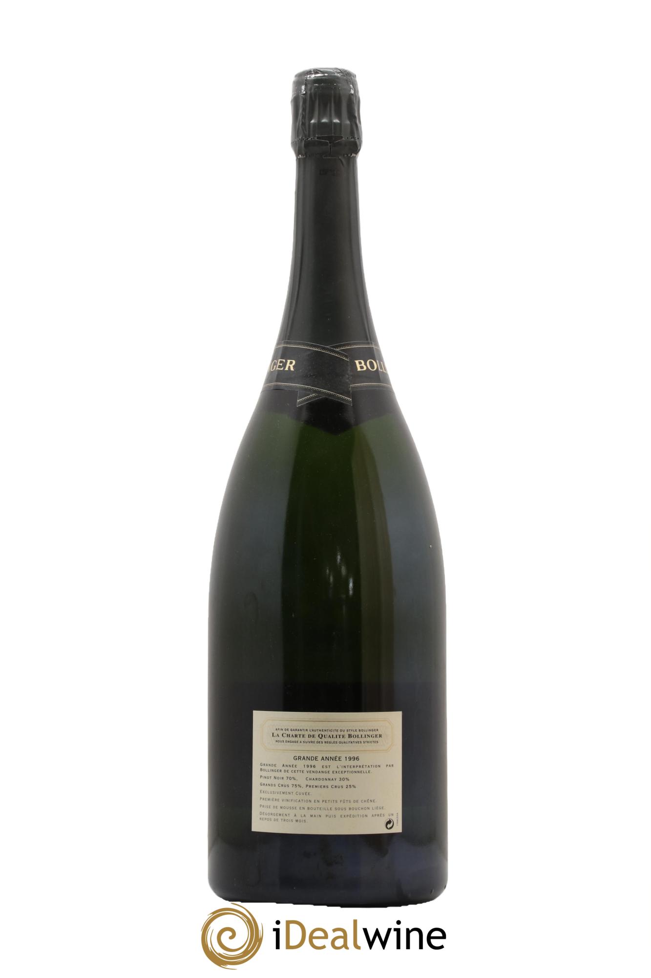 La Grande Année Brut Bollinger 1996 - Lot de 1 magnum - 1