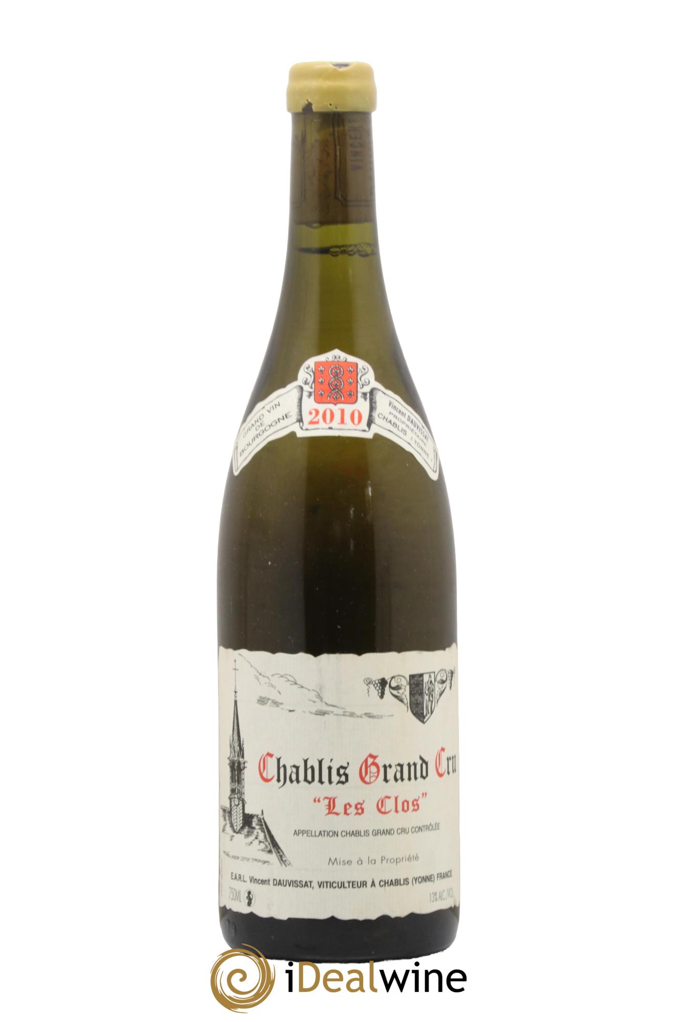 Chablis Grand Cru Les Clos Vincent Dauvissat (Domaine) 2010 - Lot of 1 bottle - 0