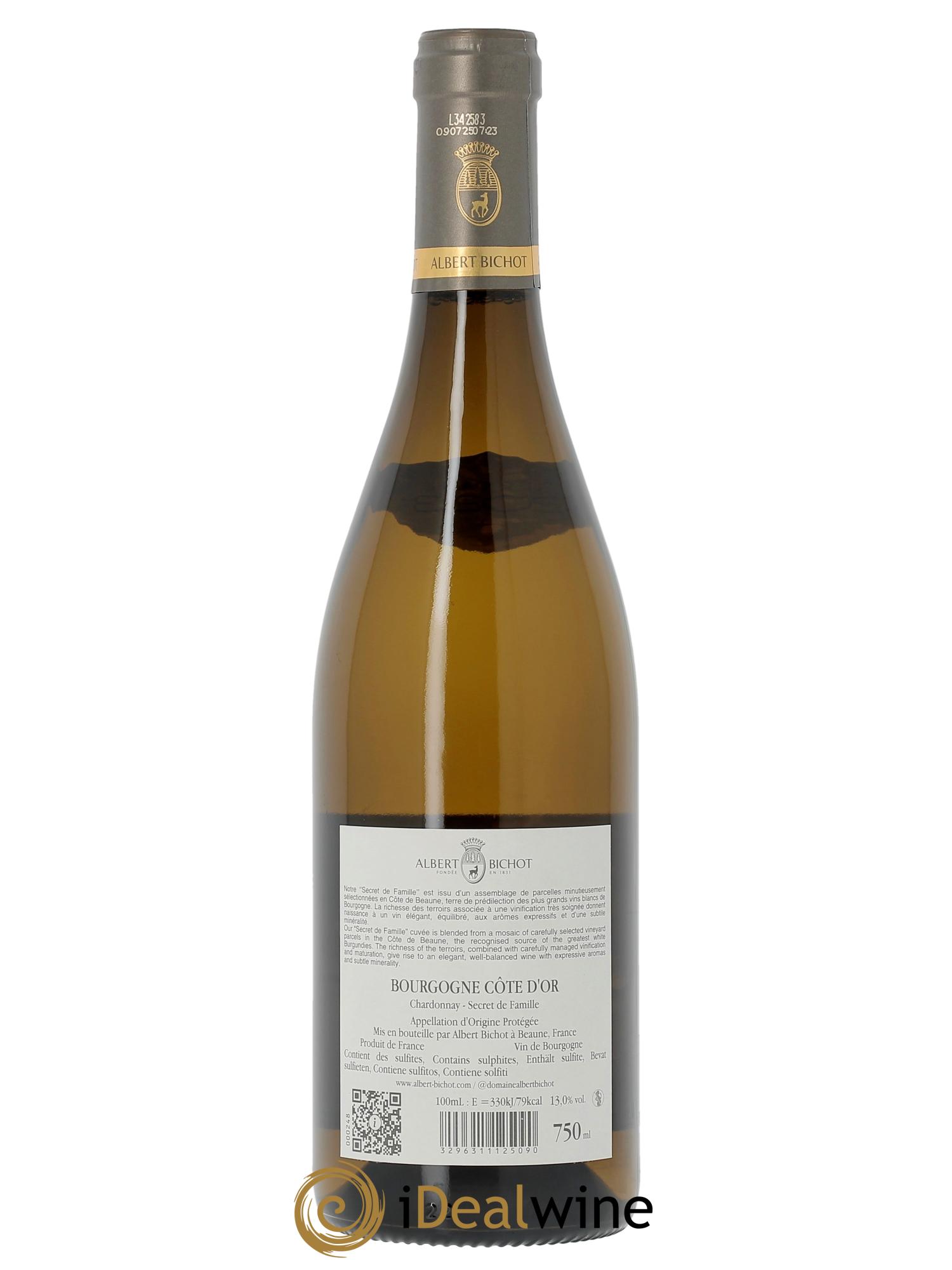 Bourgogne Chardonnay Secret de famille Albert Bichot  2023 - Lot de 1 bouteille - 1