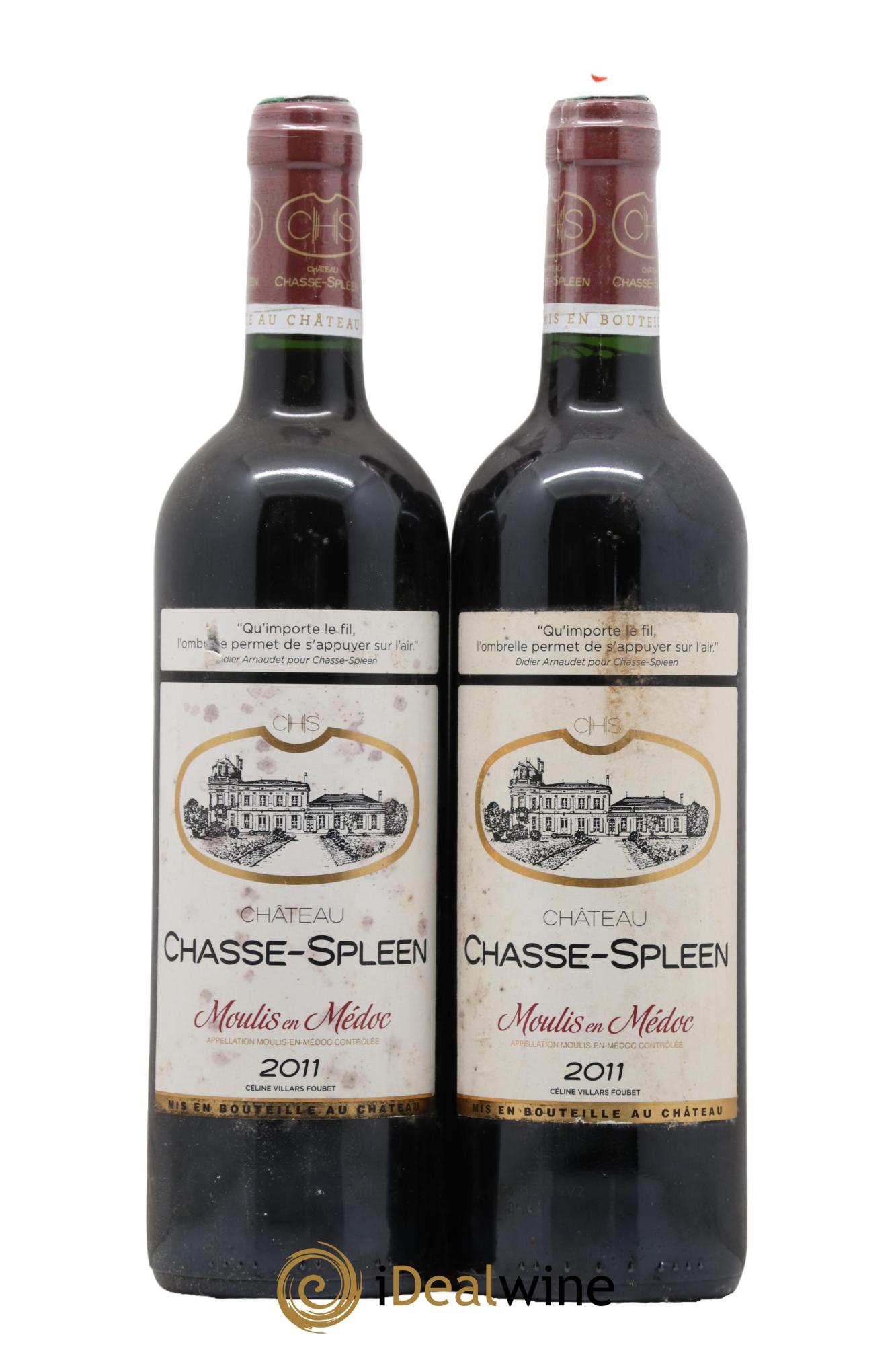 Château Chasse Spleen 2011 - Lot de 2 bouteilles - 0