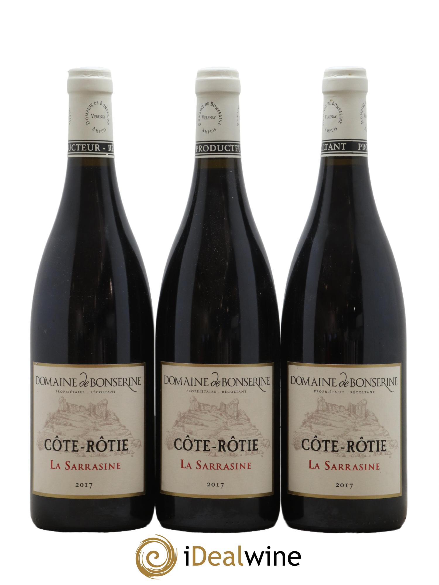 Côte-Rôtie La Sarrasine Bonserine (Domaine de) 2017 - Lot de 3 bouteilles - 0