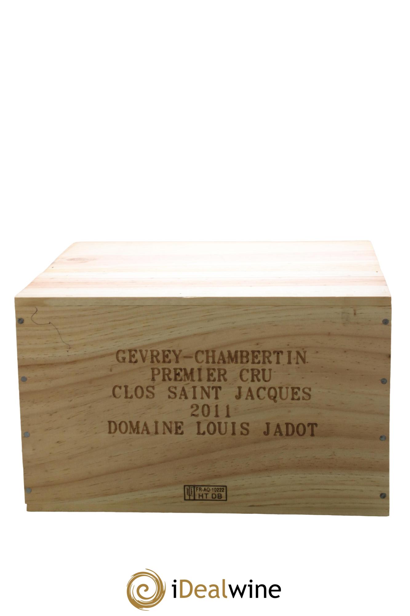 Gevrey-Chambertin 1er Cru Clos Saint Jacques Domaine Louis Jadot  2011 - Lot de 6 bouteilles - 1