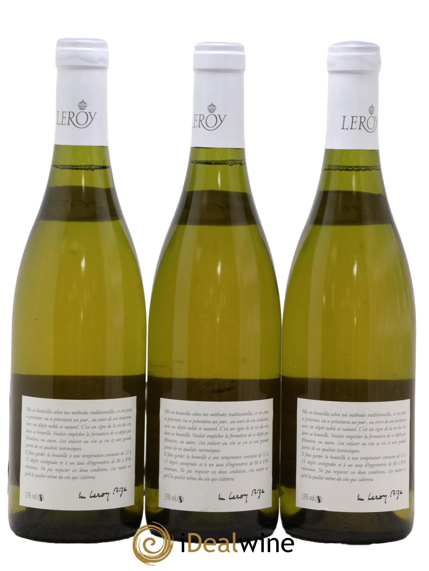 Chassagne-Montrachet 1er Cru Les Baudines Leroy SA  2009 - Posten von 3 Flaschen - 1