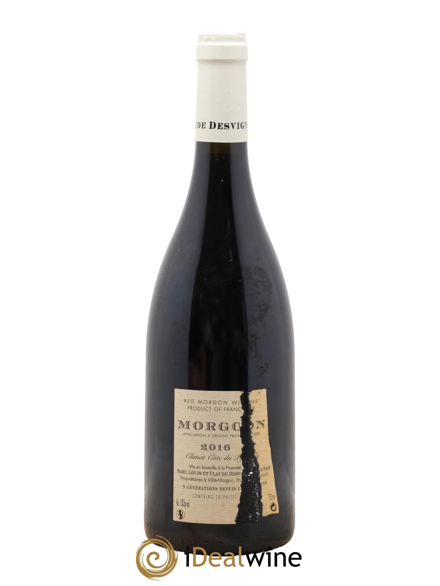 Morgon Côte de Py Javernières Louis-Claude Desvignes 2016 - Lotto di 1 bottiglia - 1