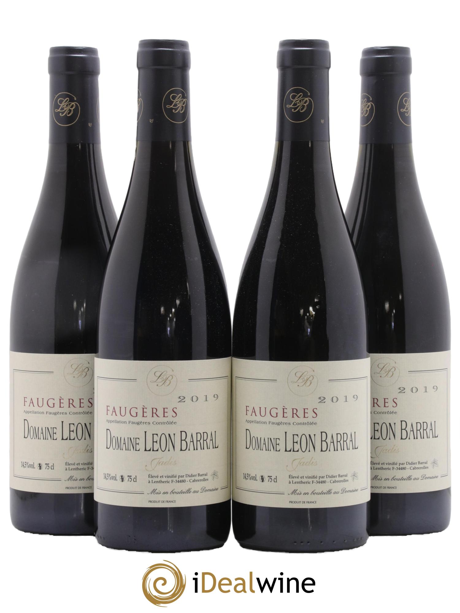 Faugères Jadis Domaine Léon Barral 2019 - Lot de 4 bouteilles - 0