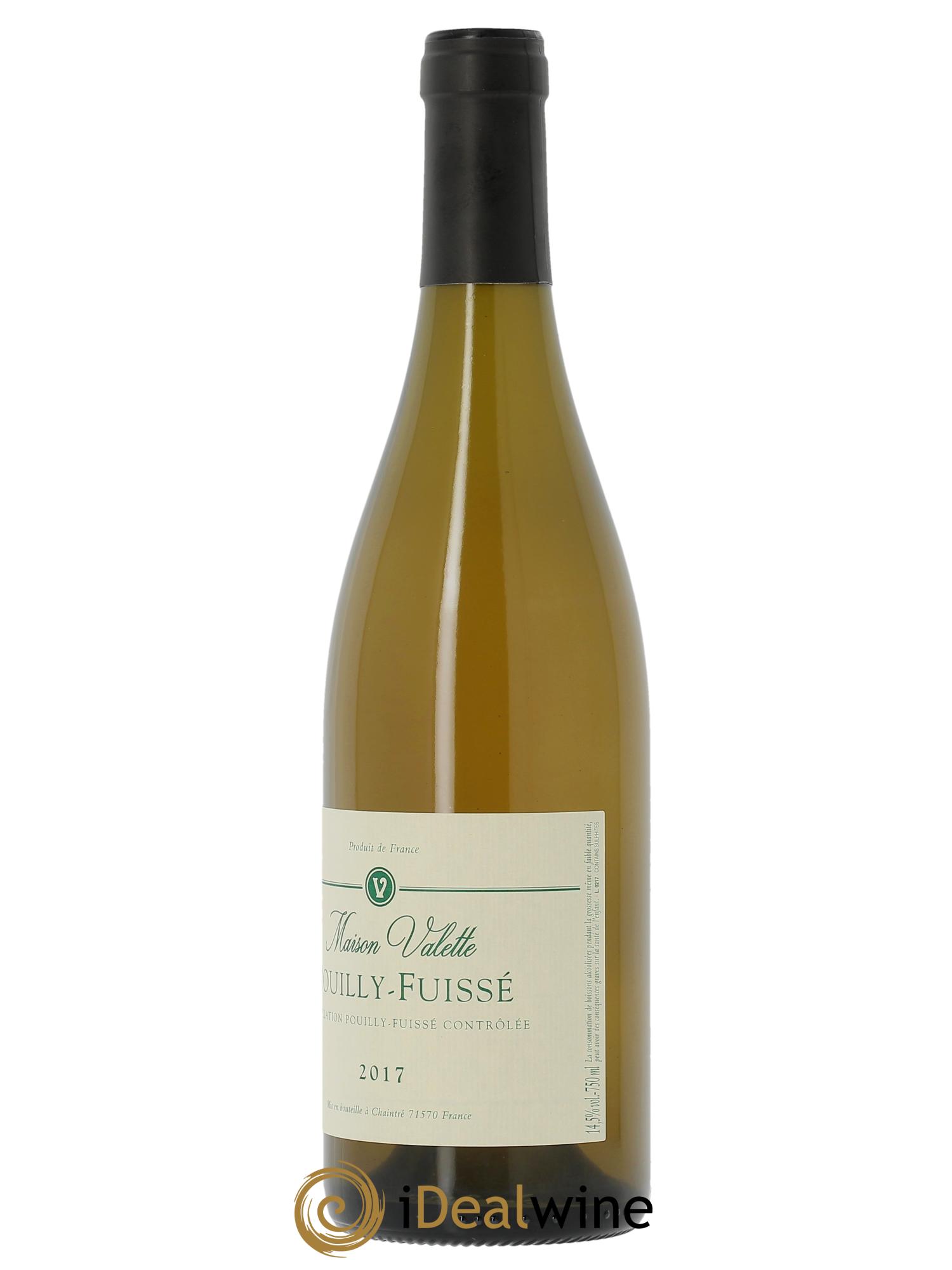Pouilly-Fuissé Valette (Domaine)  2017 - Lotto di 1 bottiglia - 1