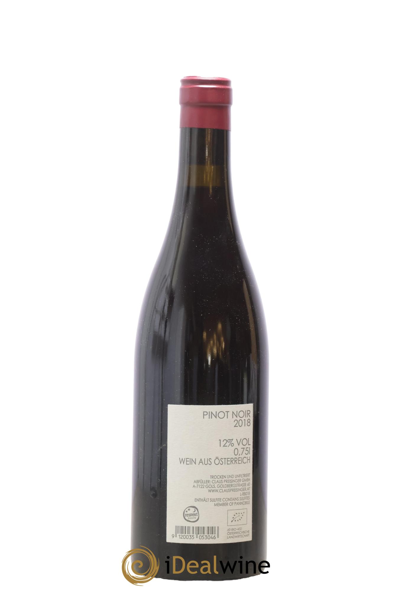 Autriche Claus Preisinger Pinot Noir 2018 - Lot of 1 bottle - 1