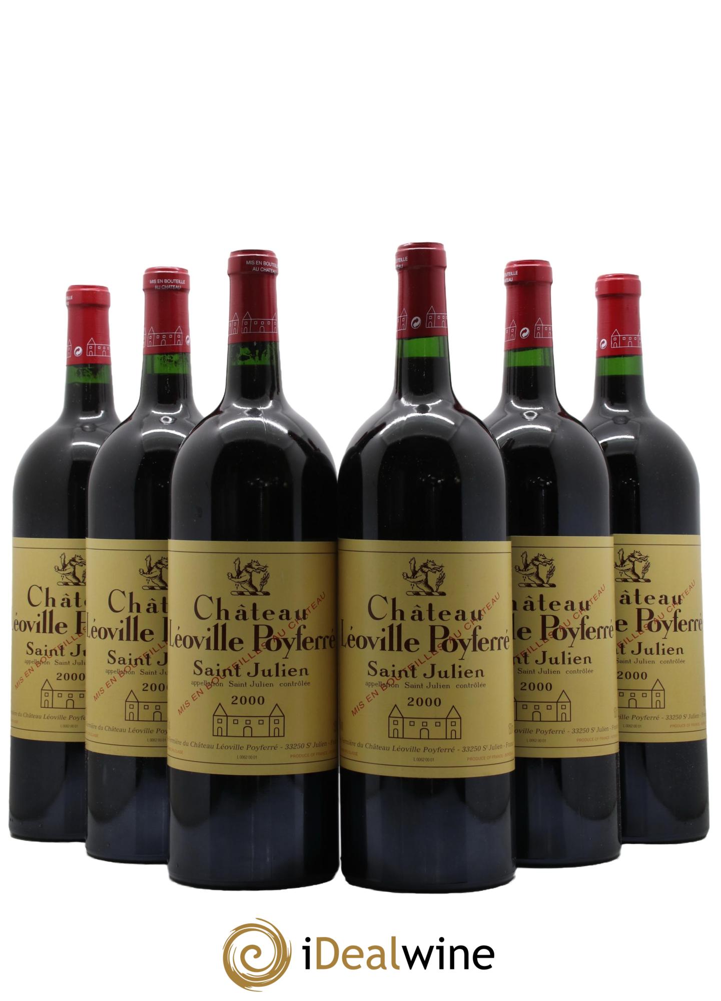 Château Léoville Poyferré 2ème Grand Cru Classé 2000 - Lot de 6 magnums - 0