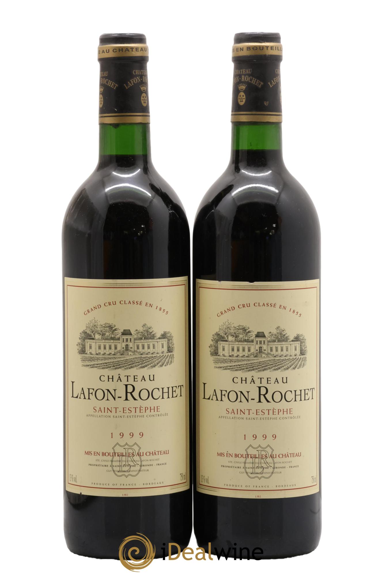 Château Lafon Rochet 4ème Grand Cru Classé 1999 - Lot de 2 bouteilles - 0