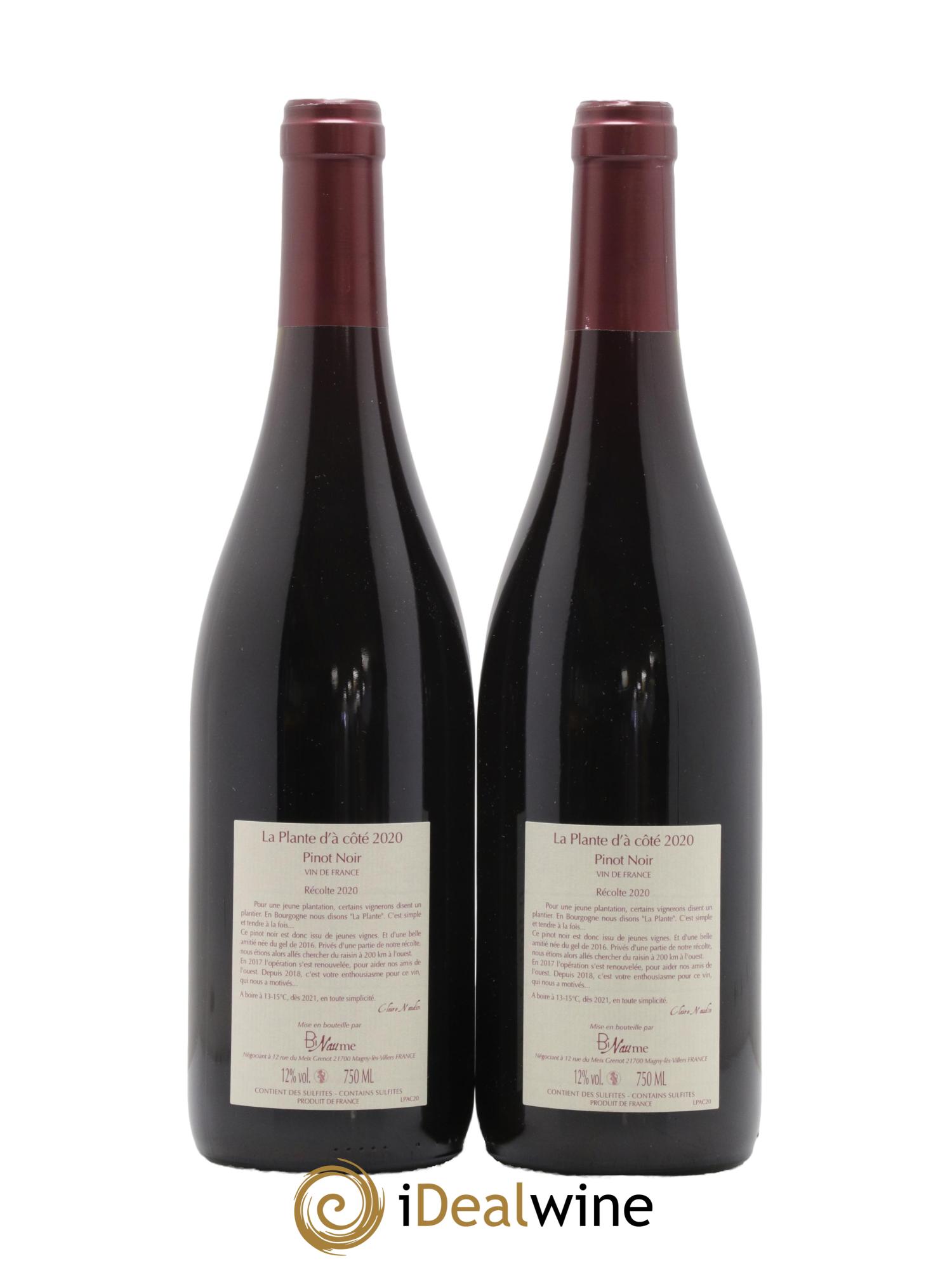 Vin de France La Plante d'à côté Naudin-Ferrand (Domaine) 2020 - Lot de 2 bouteilles - 1