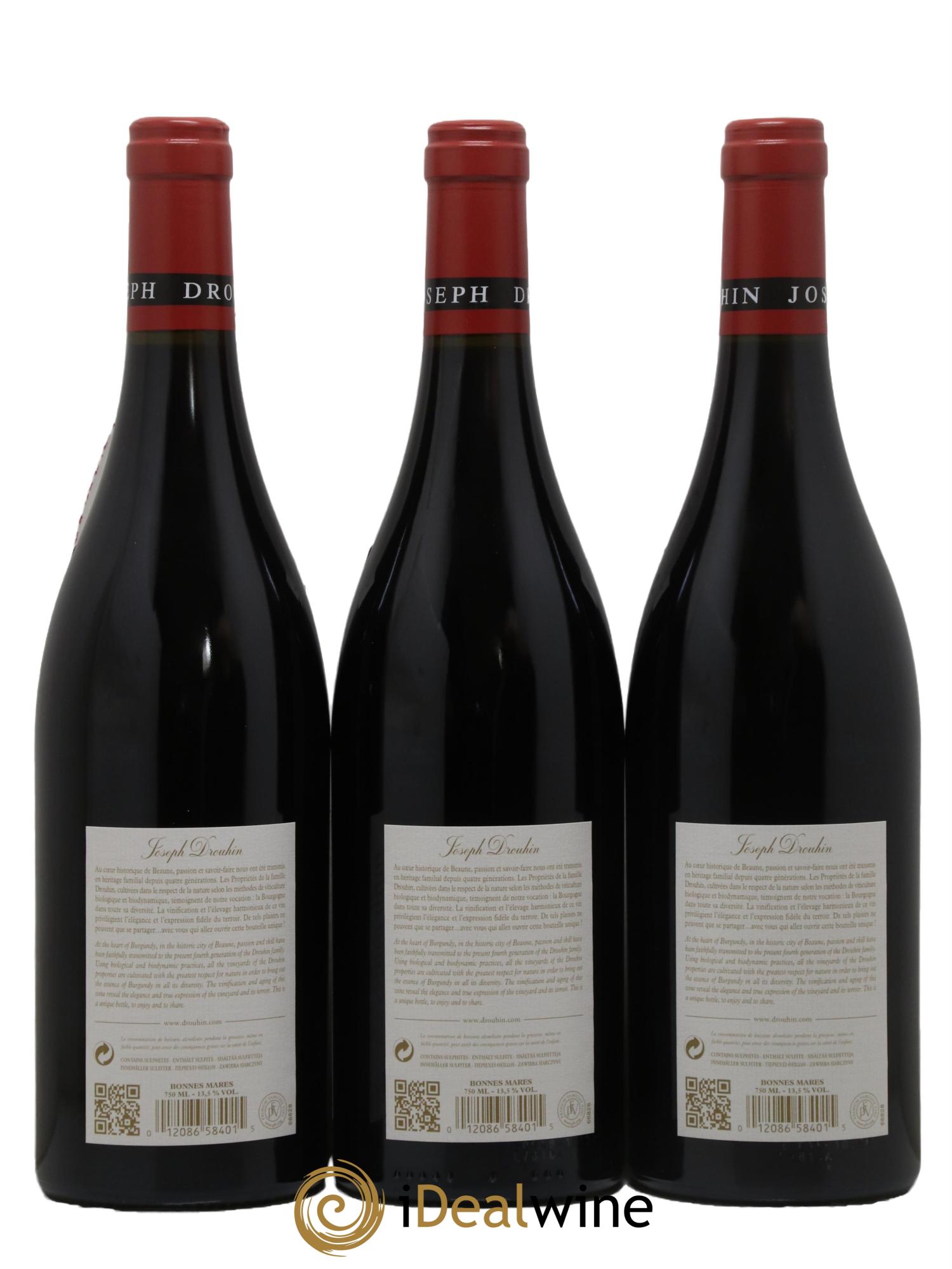 Bonnes-Mares Grand Cru Joseph Drouhin  2018 - Lot of 3 bottles - 1